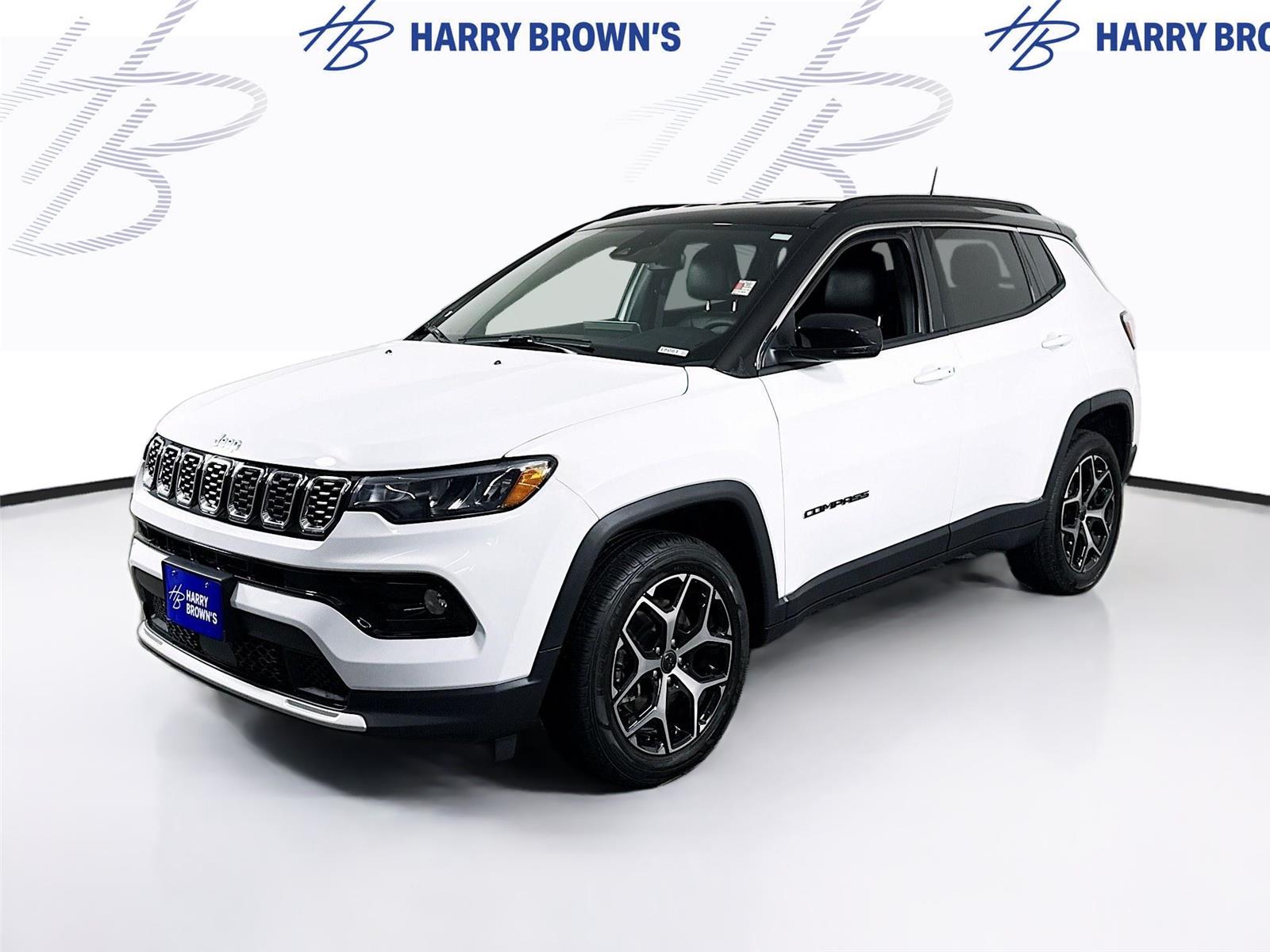 Bright White Clearcoat 2025 Jeep Compass Limited 4WD SUV / Crossover Four-Wheel Drive 8-Speed Automatic