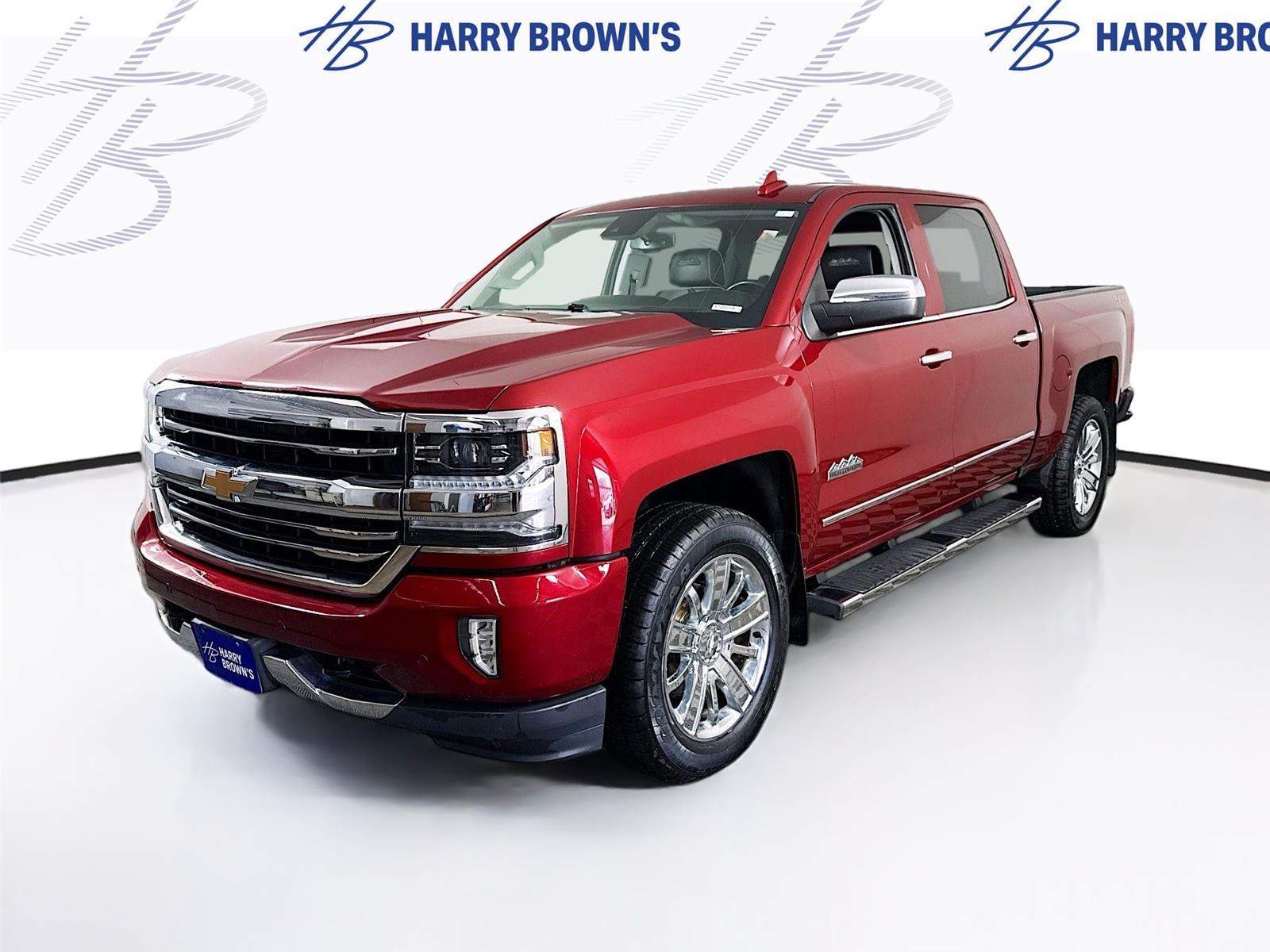 Cajun Red Tintcoat 2018 Chevrolet Silverado 1500 High Country Crew Cab 4WD Pickup Truck Four-Wheel Drive 8-Speed Automatic
