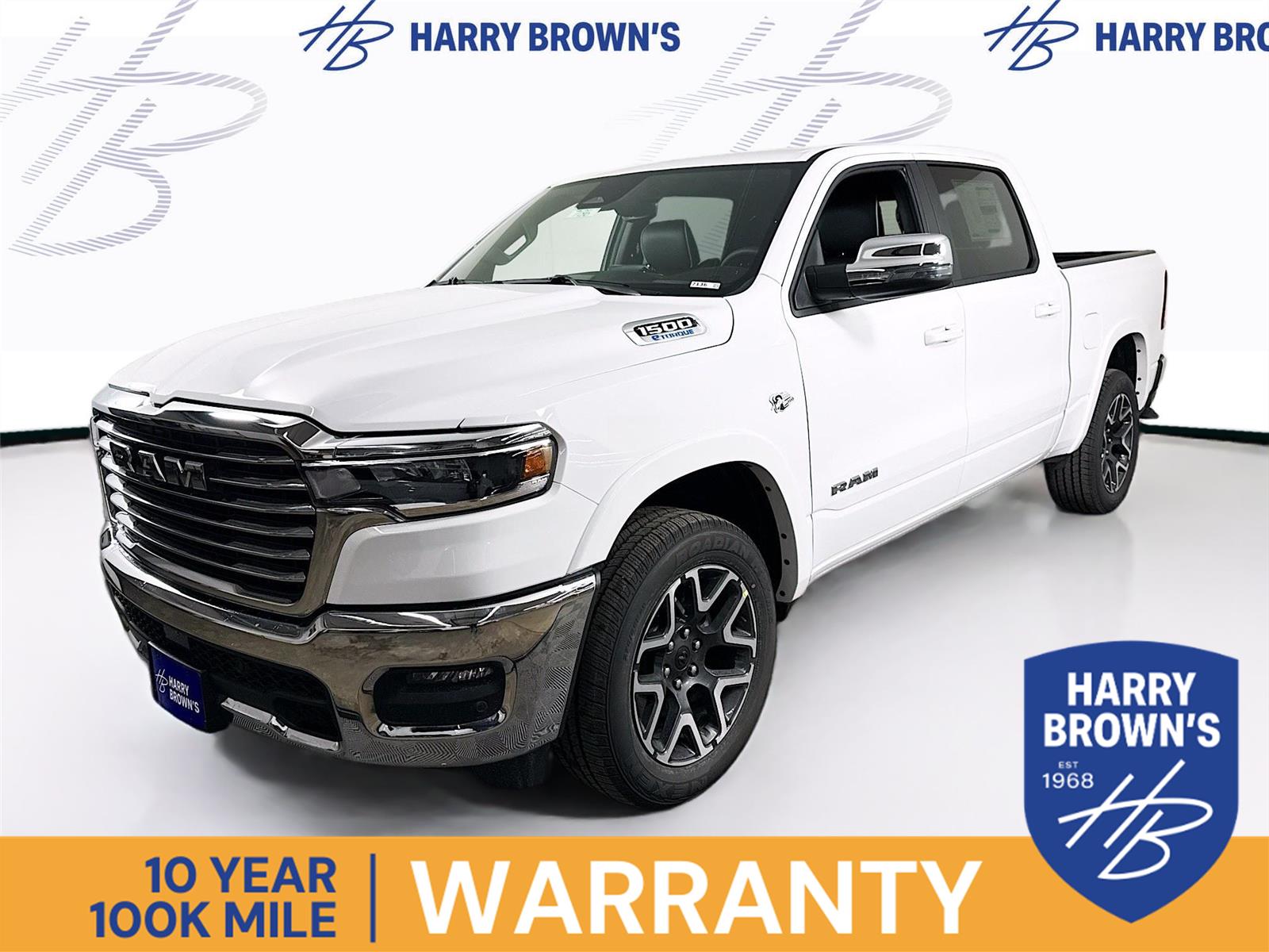 Bright White Clearcoat 2026 RAM 1500 Pickup Truck Four-Wheel Drive 8-Speed Automatic