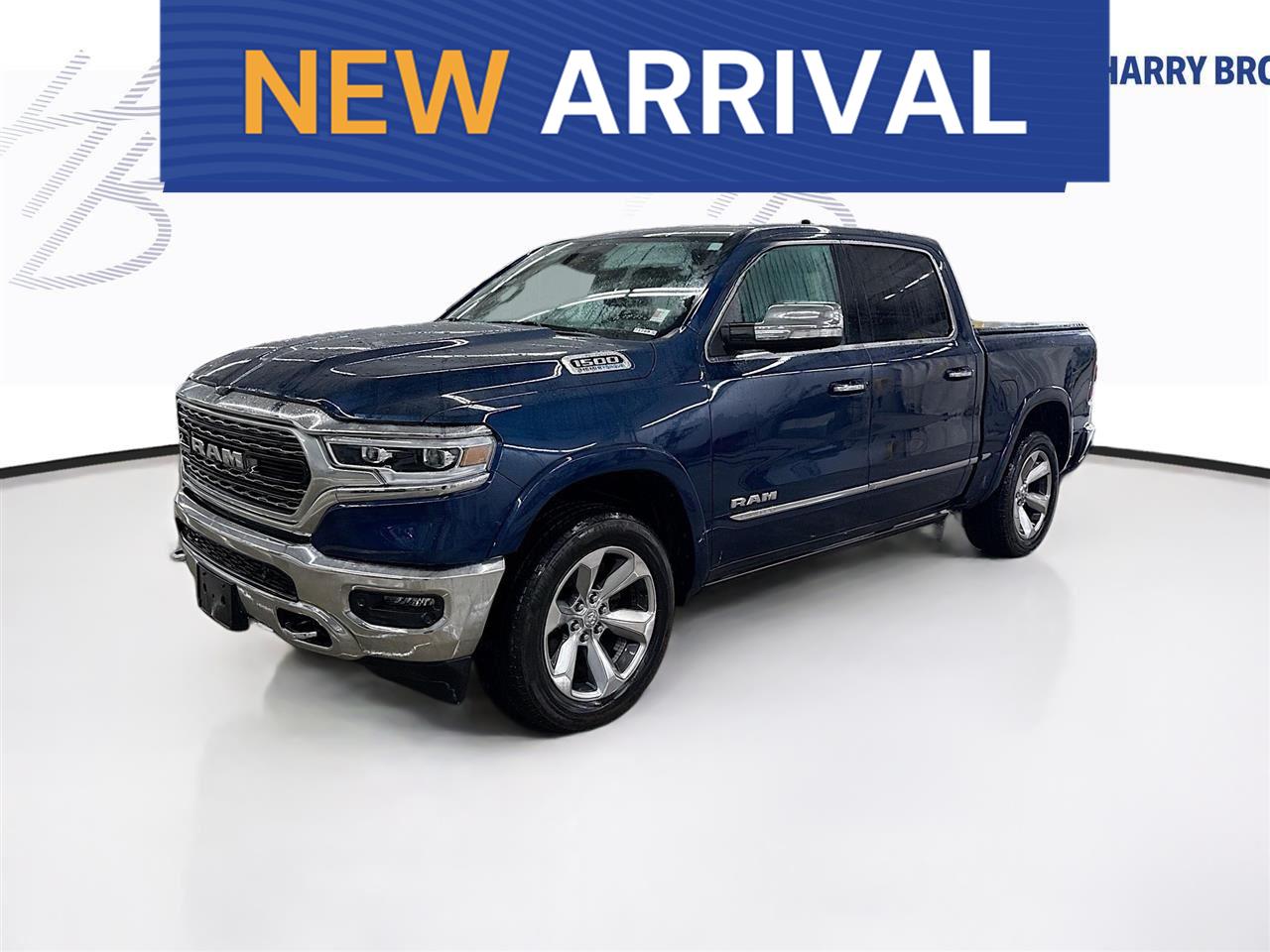 Patriot Blue Pearlcoat 2021 RAM 1500 Limited Crew Cab 4WD Pickup Truck Four-Wheel Drive 8-Speed Automatic
