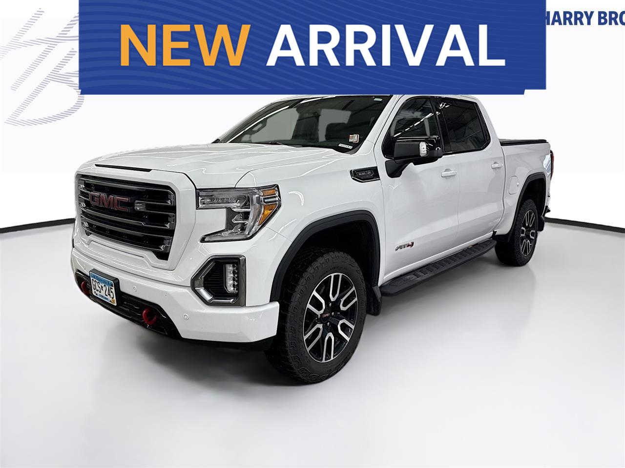Summit White 2021 GMC Sierra 1500 AT4 Crew Cab 4WD Pickup Truck Four-Wheel Drive Automatic