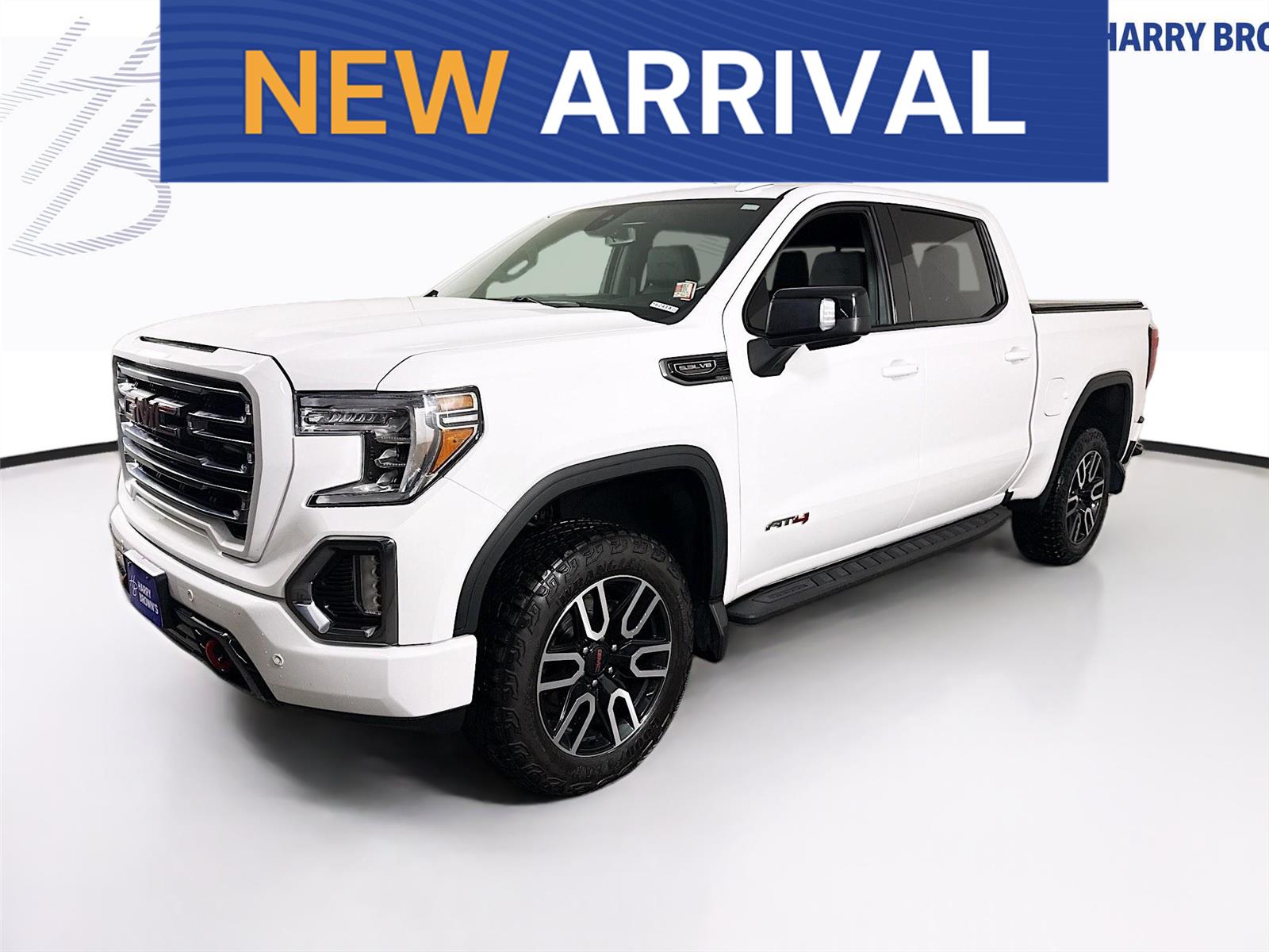 Summit White 2021 GMC Sierra 1500 AT4 Crew Cab 4WD Pickup Truck Four-Wheel Drive Automatic