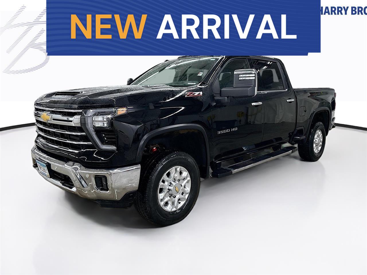 Black 2024 Chevrolet Silverado 3500HD LTZ Crew Cab 4WD Pickup Truck Four-Wheel Drive Automatic