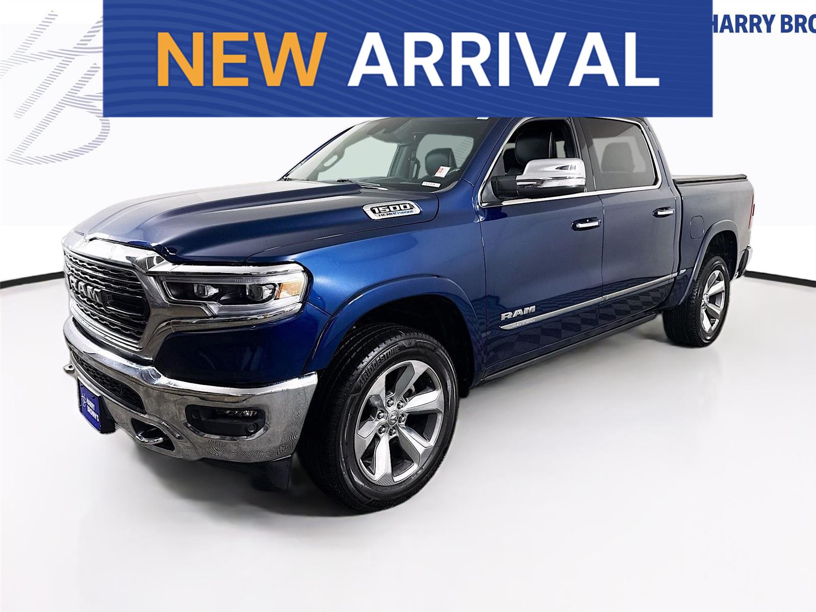 Patriot Blue Pearlcoat 2021 RAM 1500 Limited Crew Cab 4WD Pickup Truck Four-Wheel Drive 8-Speed Automatic