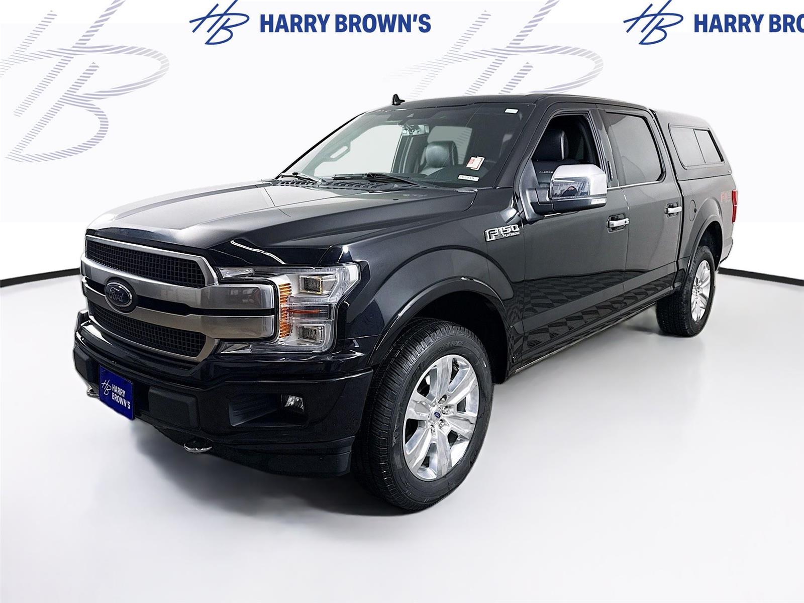 Agate Black 2020 Ford F-150 Platinum SuperCrew 4WD Pickup Truck Four-Wheel Drive Automatic