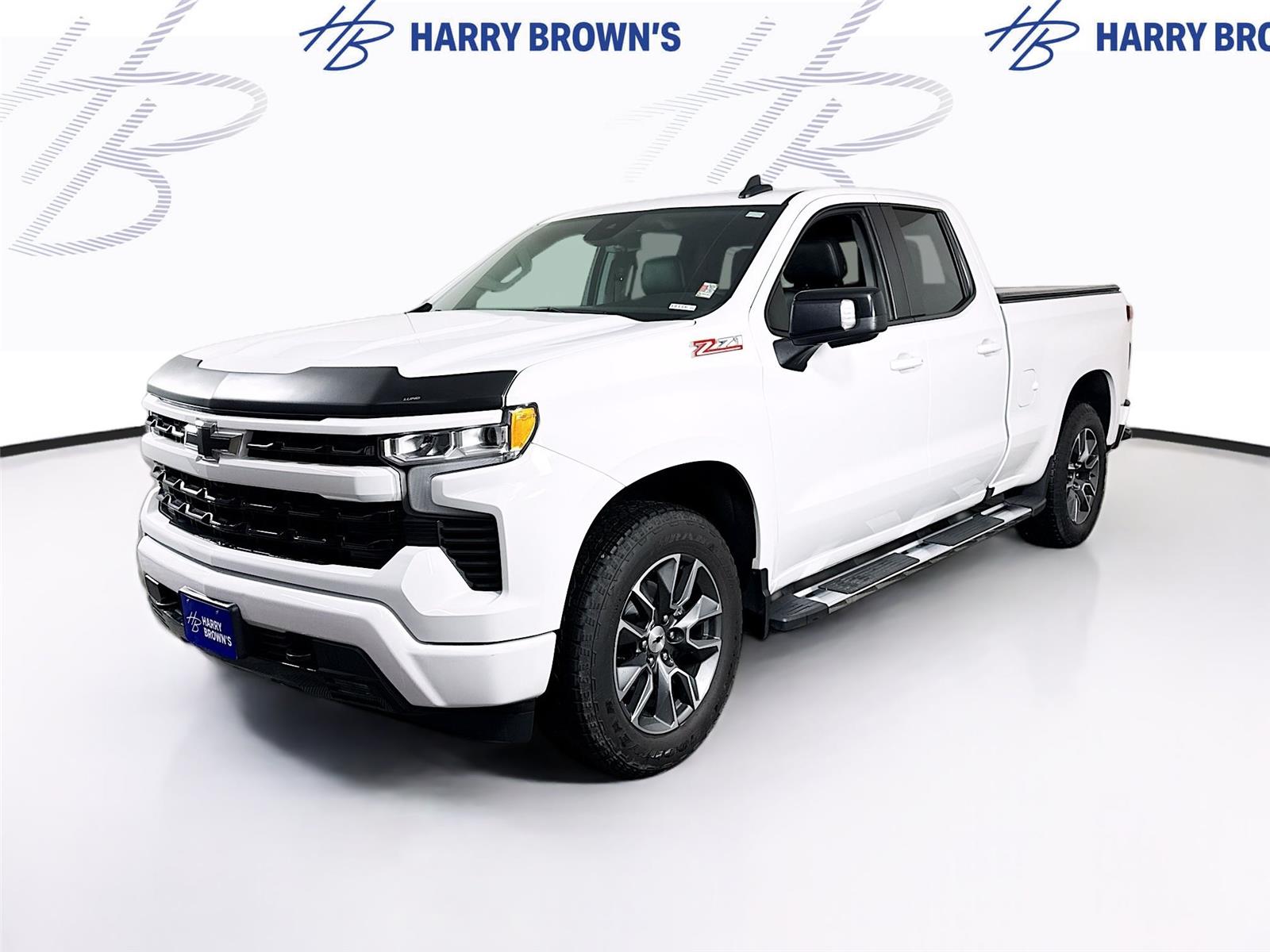 Summit White 2023 Chevrolet Silverado 1500 RST Double Cab 4WD Pickup Truck Four-Wheel Drive Automatic