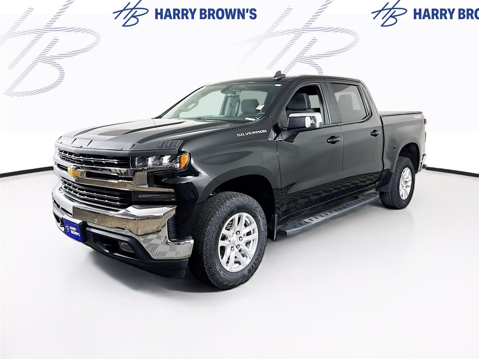 Black 2020 Chevrolet Silverado 1500 LT Crew Cab 4WD Pickup Truck Four-Wheel Drive 8-Speed Automatic