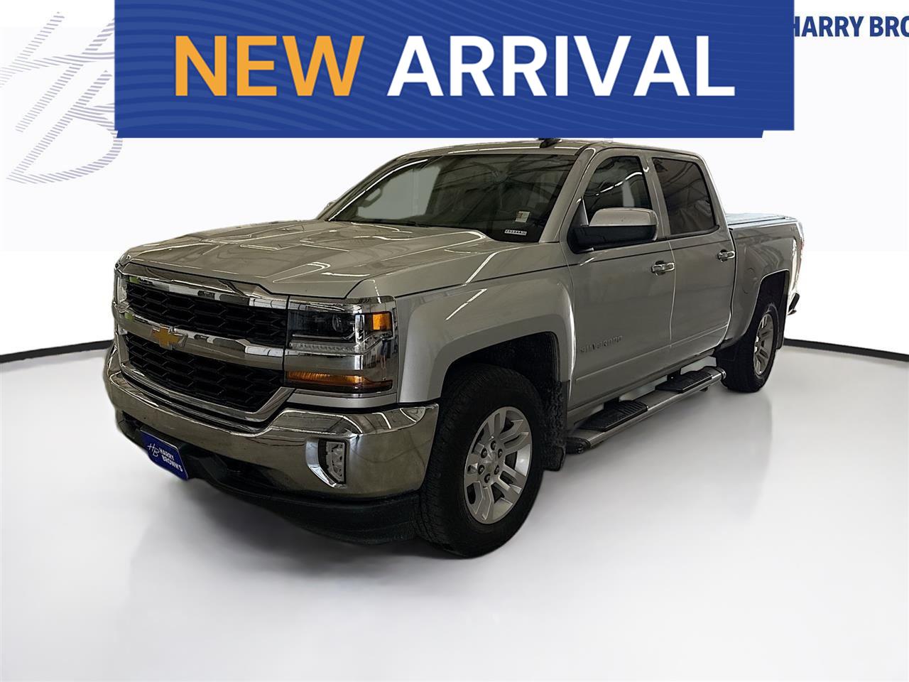 Silver Ice Metallic 2016 Chevrolet Silverado 1500 LT Crew Cab 4WD Pickup Truck Four-Wheel Drive 6-Speed Automatic