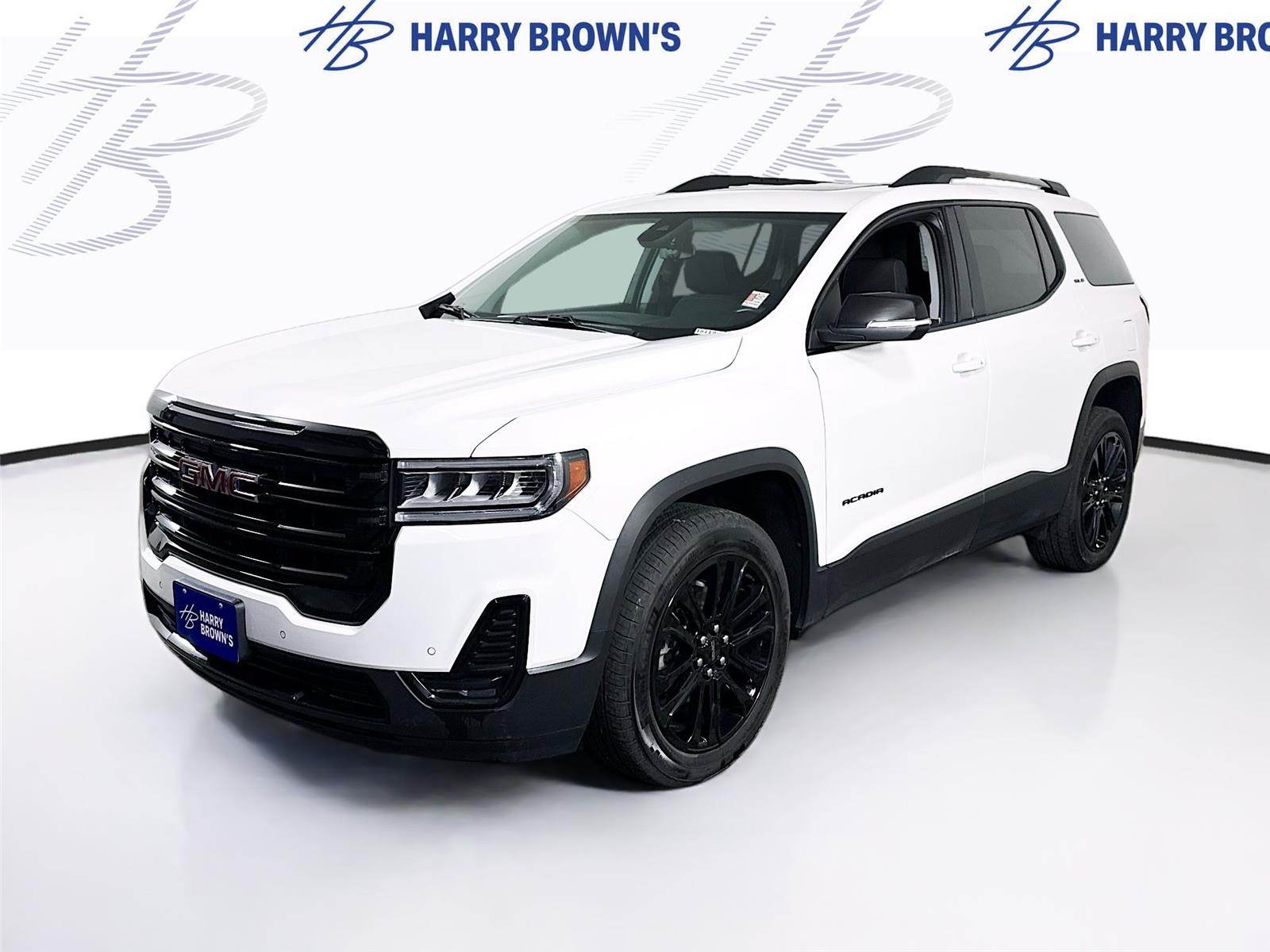 Summit White 2023 GMC Acadia SLE AWD SUV / Crossover Four-Wheel Drive 9-Speed Automatic