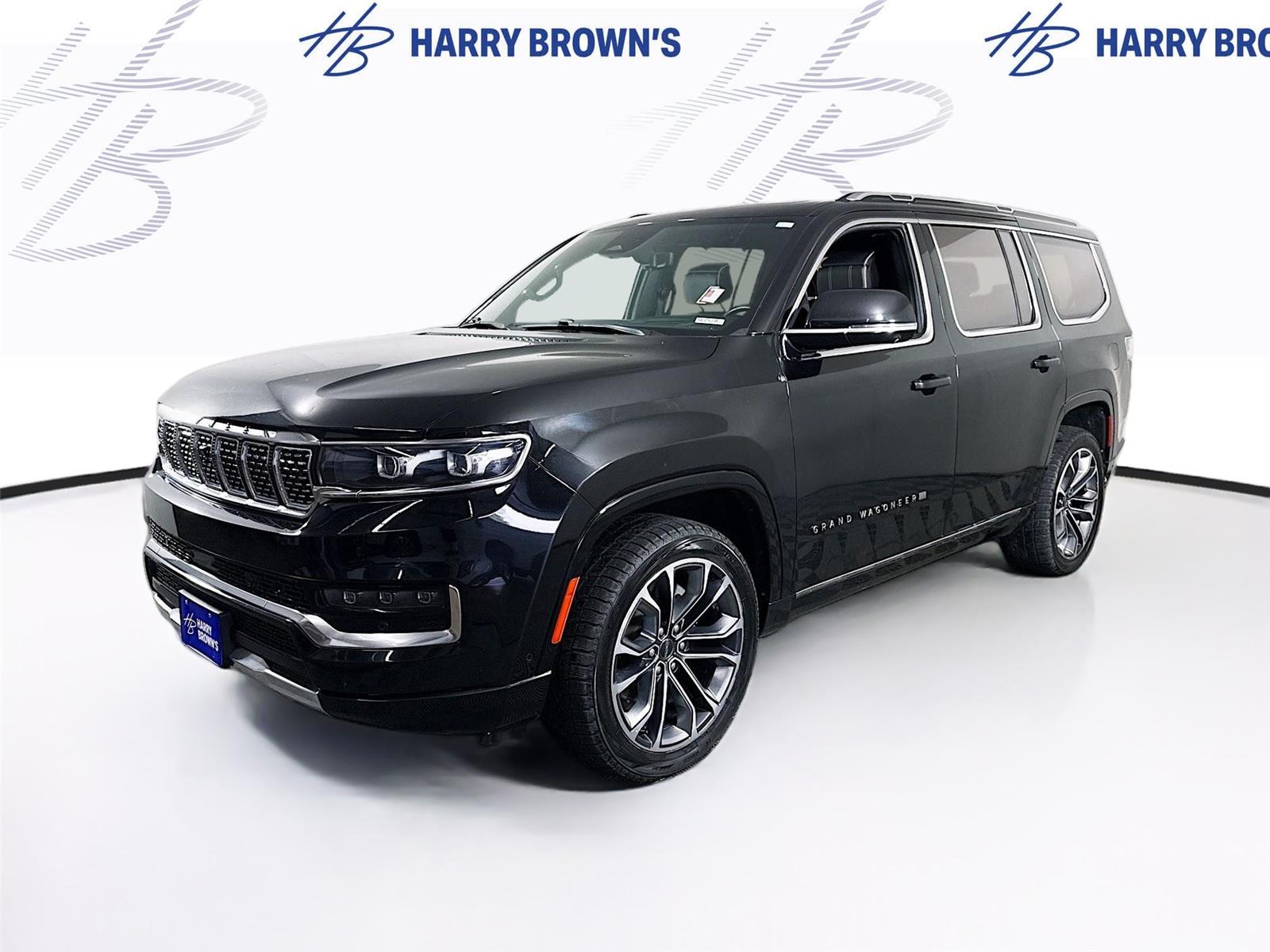 Diamond Black Crystal Pearlcoat 2022 Jeep Grand Wagoneer Series III 4WD SUV / Crossover Four-Wheel Drive 8-Speed Automatic