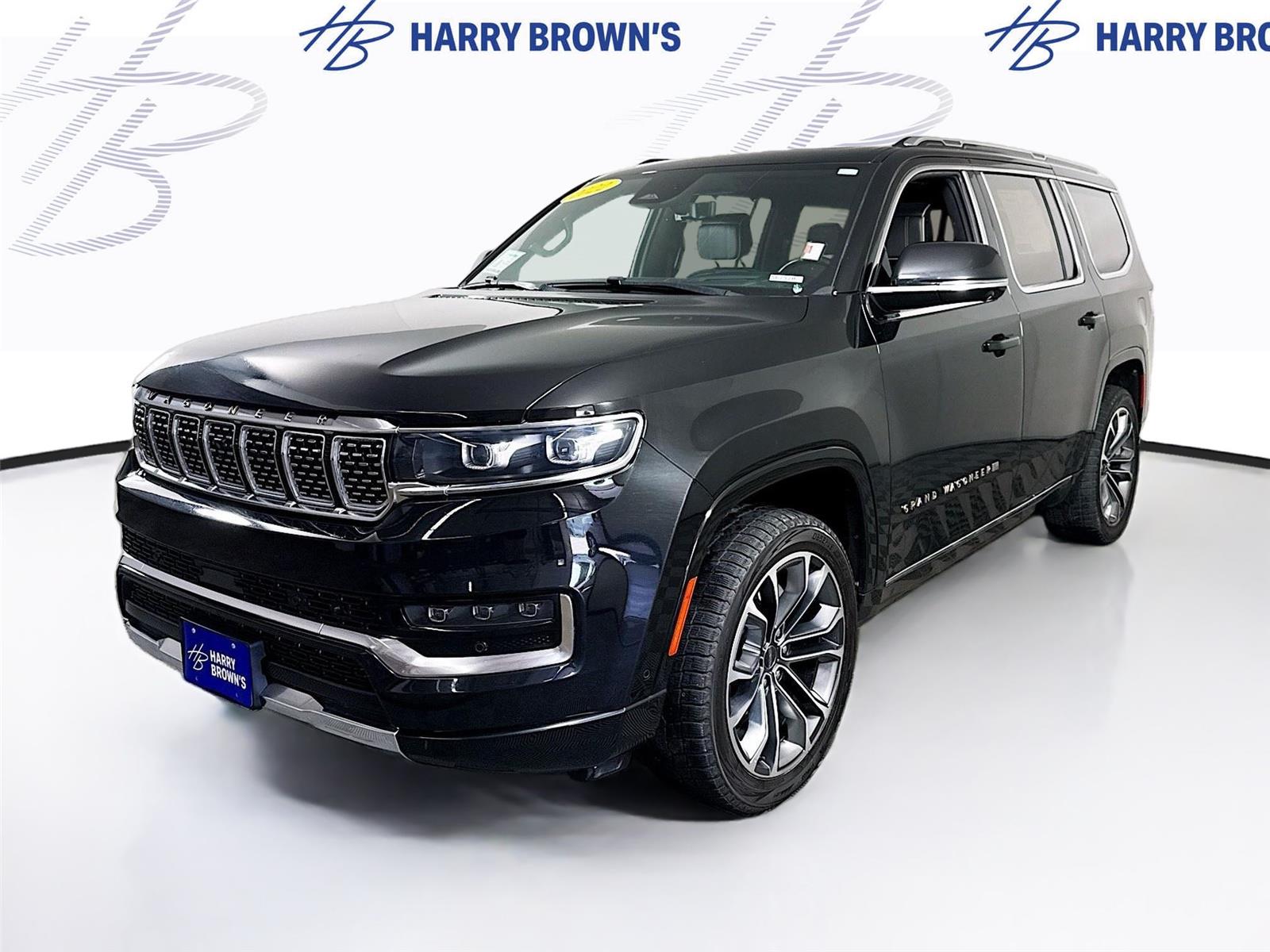 Diamond Black Crystal Pearlcoat 2022 Jeep Grand Wagoneer SUV / Crossover Four-Wheel Drive 8-Speed Automatic