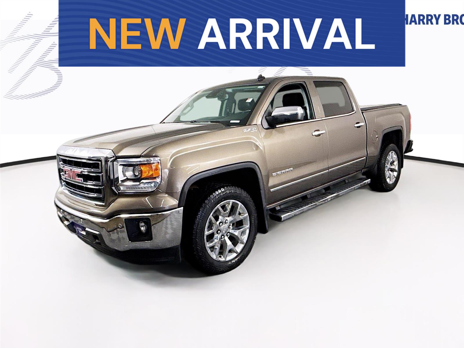 Bronze Alloy Metallic 2014 GMC Sierra 1500 SLT Crew Cab 4WD Pickup Truck Four-Wheel Drive 6-Speed Automatic