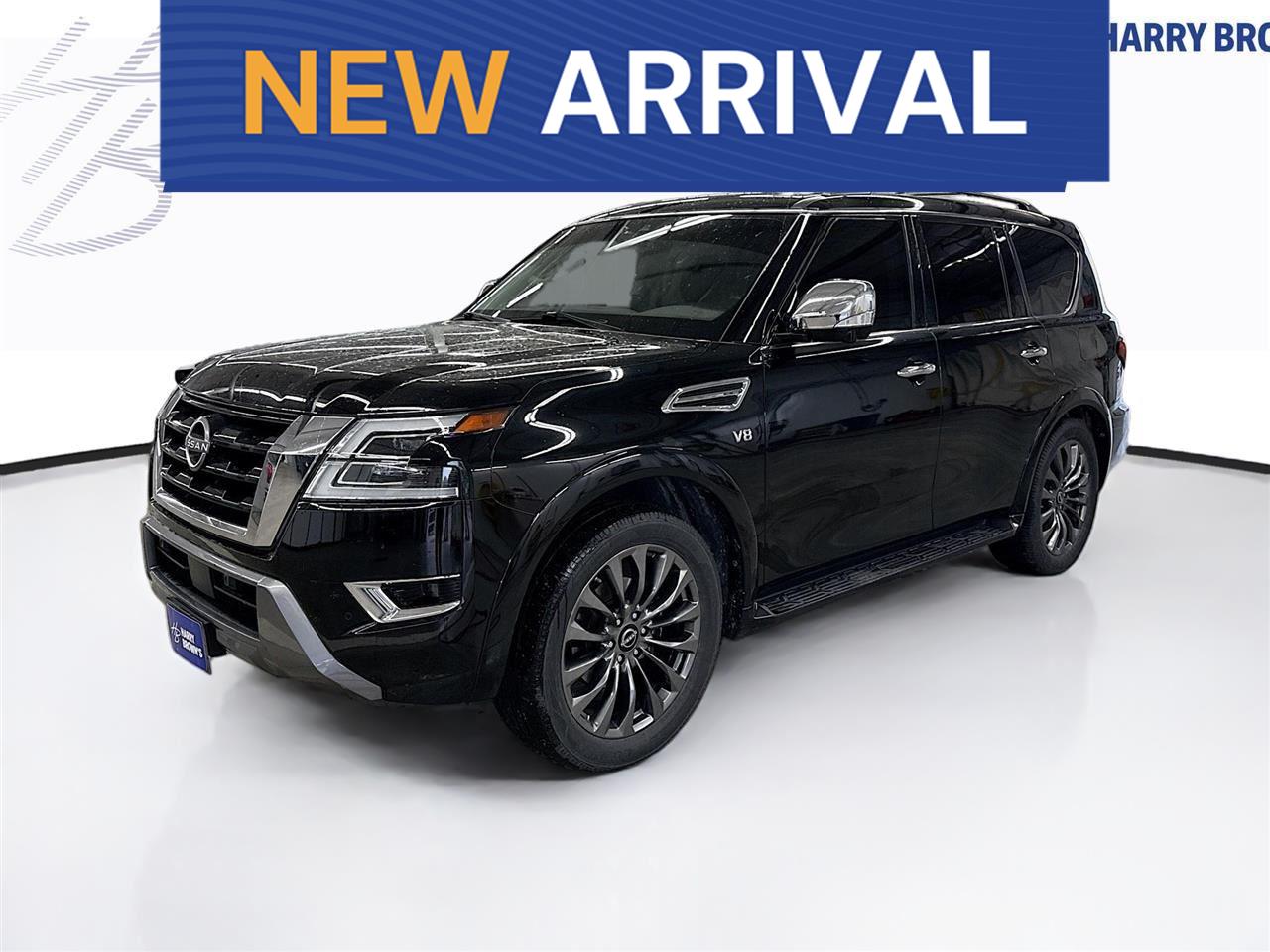 Super Black 2022 Nissan Armada Platinum 4WD SUV / Crossover Four-Wheel Drive Automatic