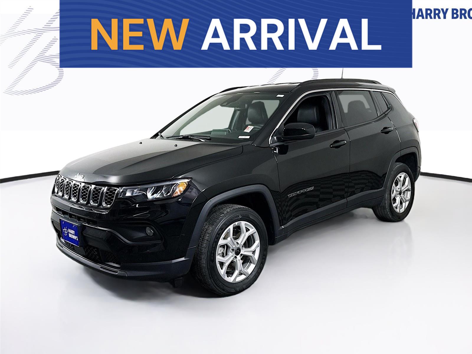 Diamond Black Crystal Pearlcoat 2025 Jeep Compass Latitude 4WD SUV / Crossover Four-Wheel Drive 8-Speed Automatic