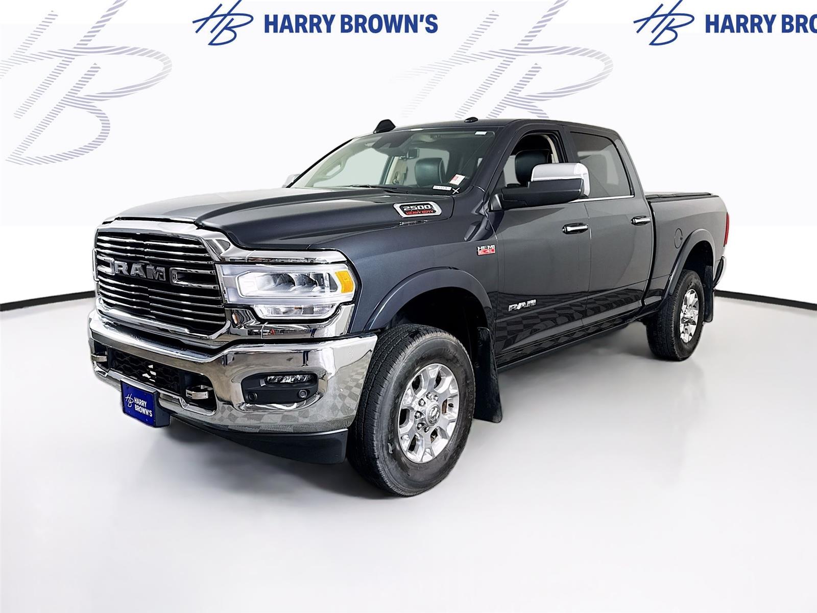 Gray (Maximum Steel Metallic Clearcoat) 2021 RAM 2500 Laramie Crew Cab 4WD Pickup Truck Four-Wheel Drive 8-Speed Automatic