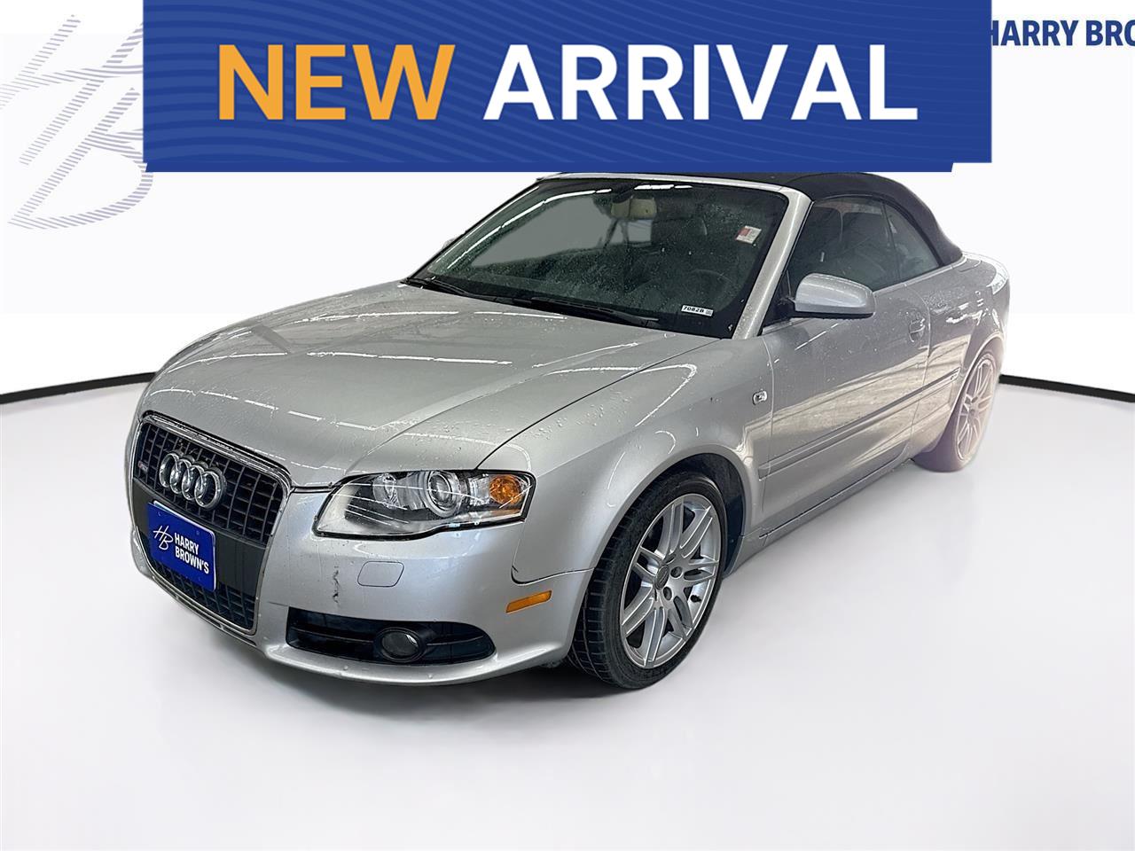Silver 2009 Audi A4 2.0T quattro Cabriolet AWD Convertible All-Wheel Drive