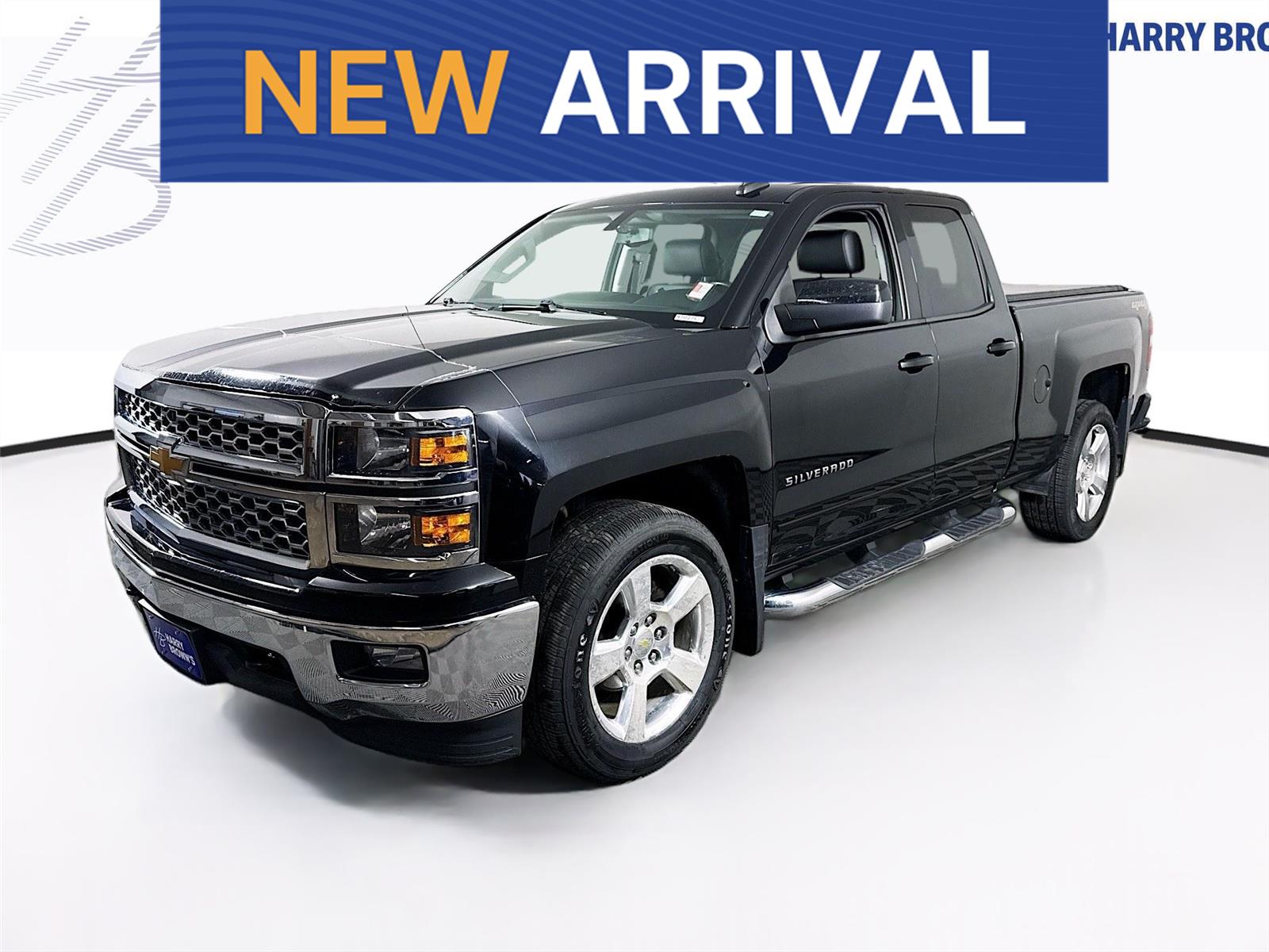 Black 2015 Chevrolet Silverado 1500 LT Double Cab 4WD Pickup Truck Four-Wheel Drive 6-Speed Automatic