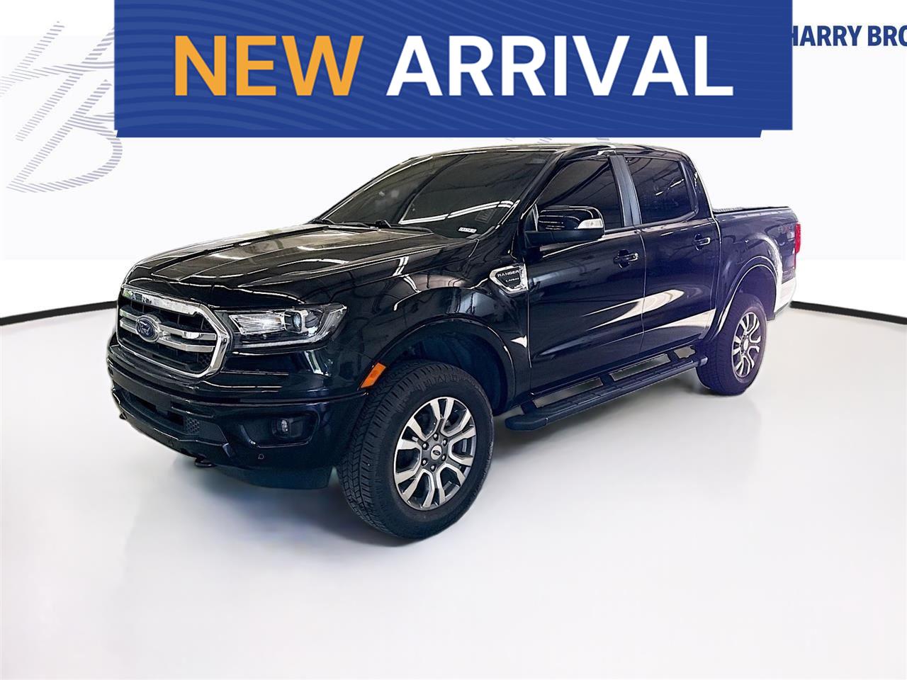 Shadow Black 2023 Ford Ranger Lariat SuperCrew 4WD Pickup Truck Four-Wheel Drive Automatic