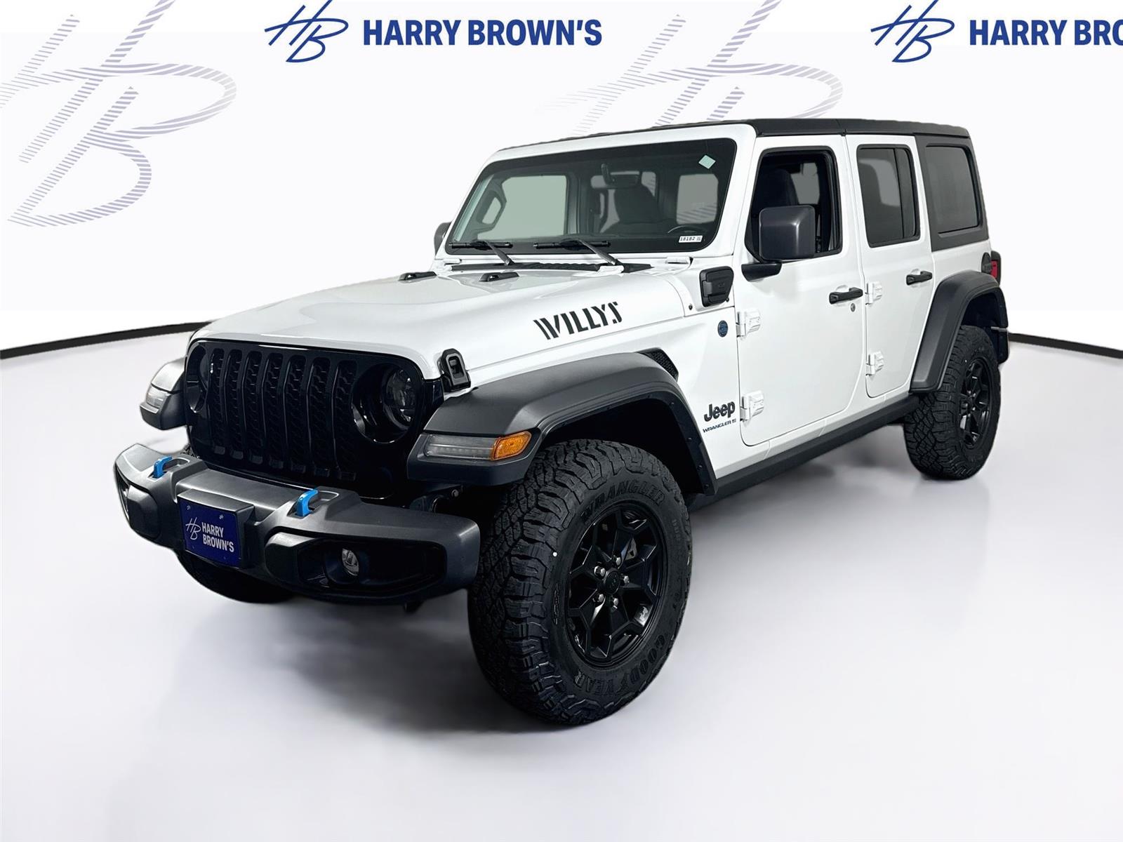 Bright White Clearcoat 2023 Jeep Wrangler 4xe SUV / Crossover Four-Wheel Drive 8-Speed Automatic