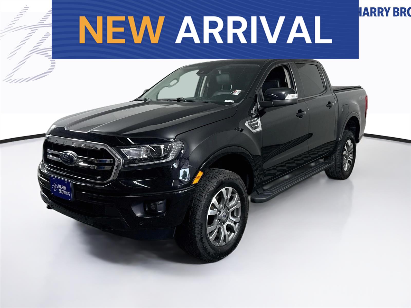 Shadow Black 2023 Ford Ranger Lariat SuperCrew 4WD Pickup Truck Four-Wheel Drive Automatic