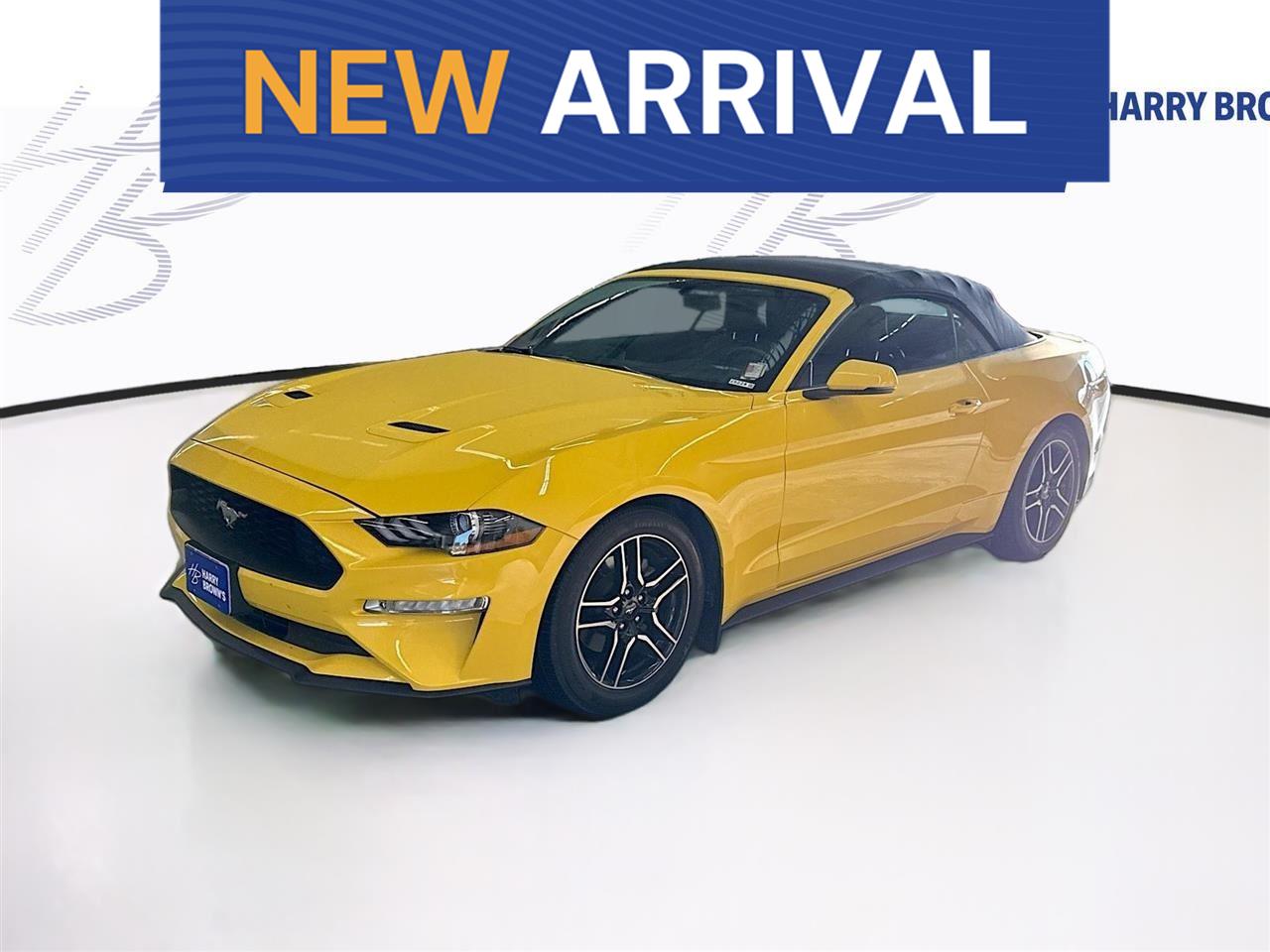 Triple Yellow Tri-Coat 2018 Ford Mustang EcoBoost Premium Convertible RWD Convertible Rear-Wheel Drive Automatic