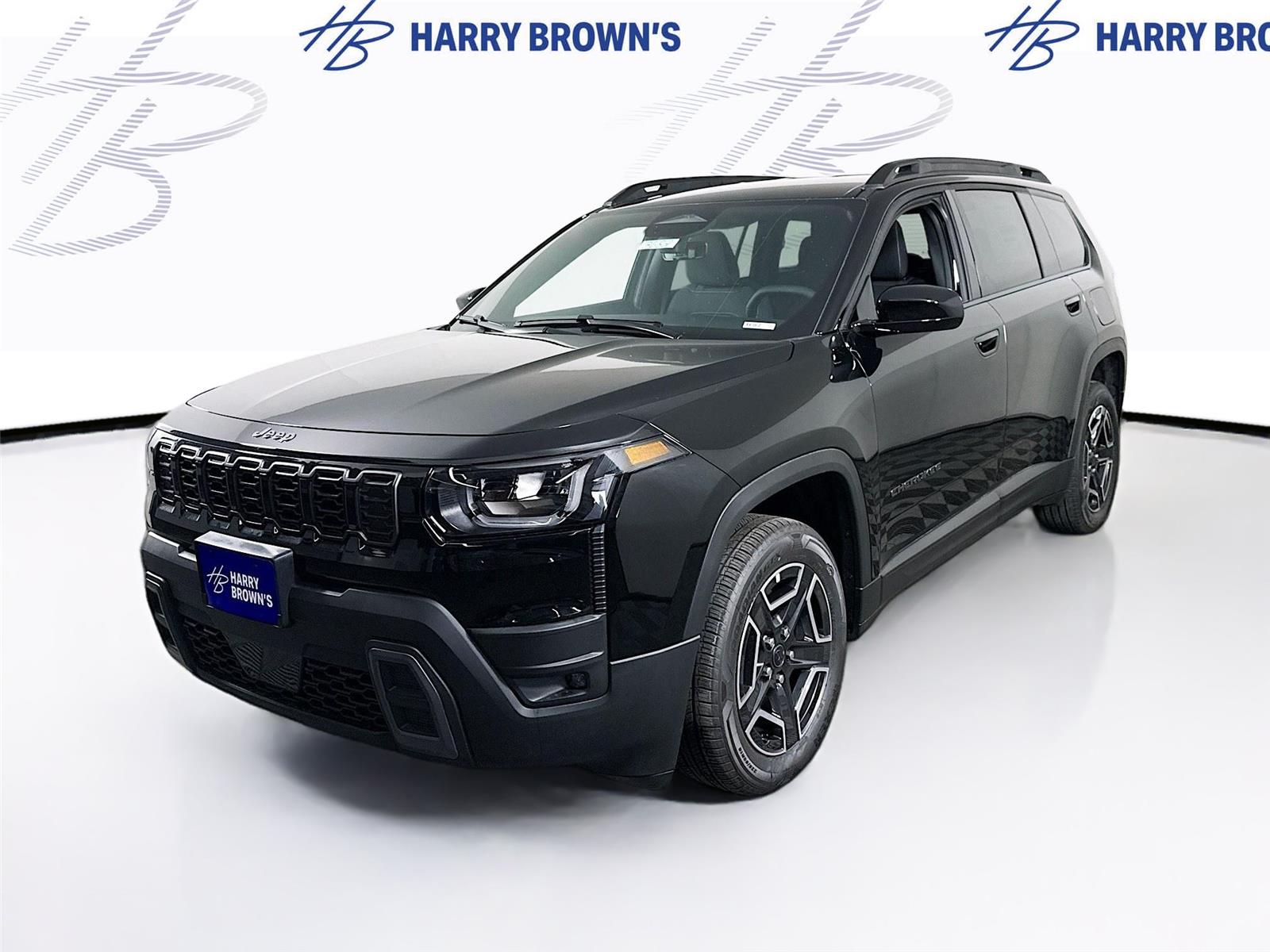Diamond Black Crystal Pearlcoat 2026 Jeep Cherokee SUV / Crossover Four-Wheel Drive Automatic