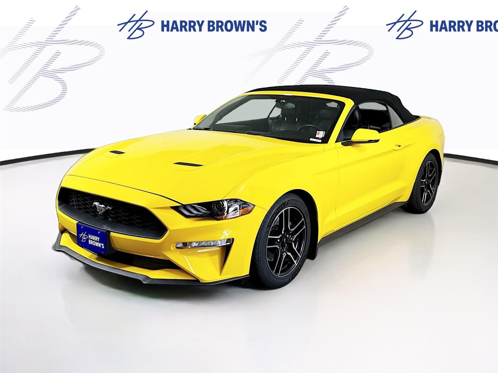 Triple Yellow Tri-Coat 2018 Ford Mustang Convertible Rear-Wheel Drive Automatic