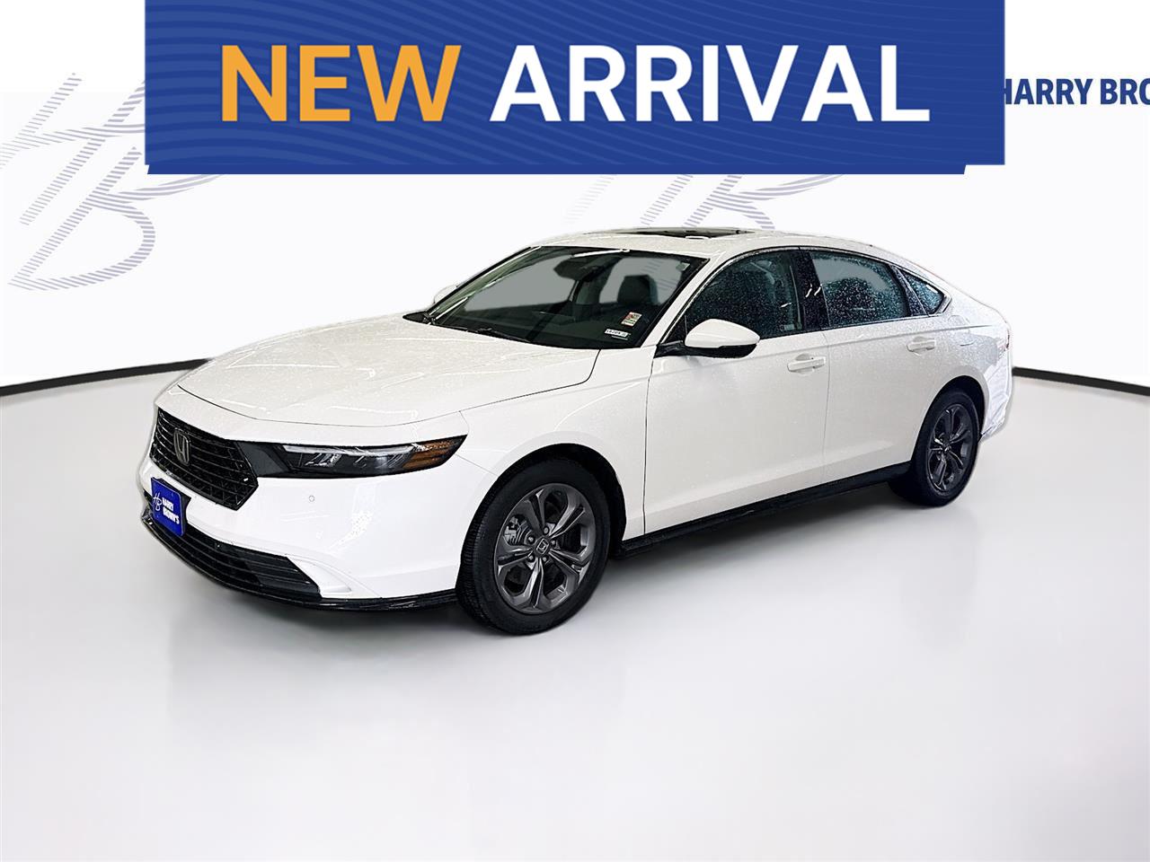 Platinum White Pearl 2025 Honda Accord Hybrid EX-L FWD Sedan Front-Wheel Drive 1-Speed Dual Clutch