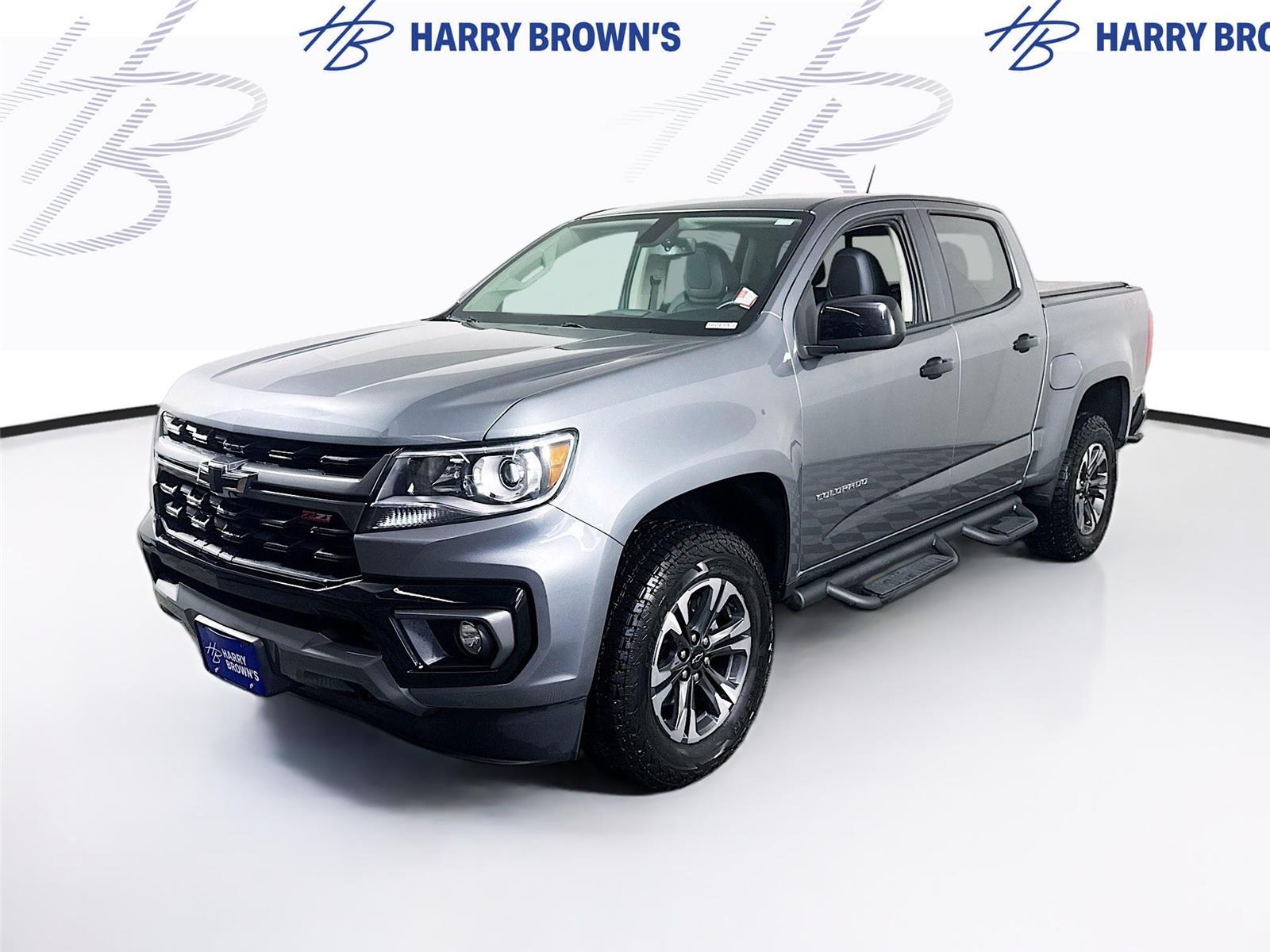 Gray (Satin Steel Metallic) 2022 Chevrolet Colorado Pickup Truck Four-Wheel Drive 8-Speed Automatic