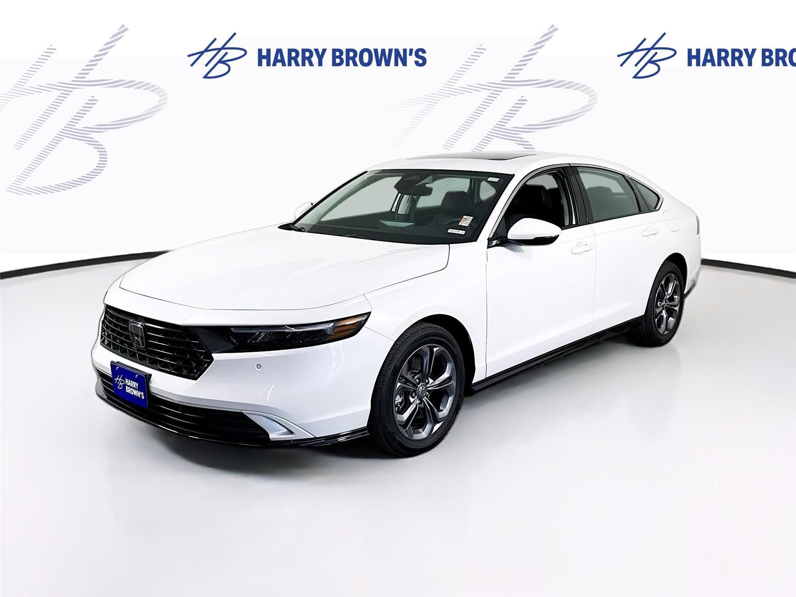 Platinum White Pearl 2025 Honda Accord Hybrid Sedan Front-Wheel Drive 1-Speed Dual Clutch
