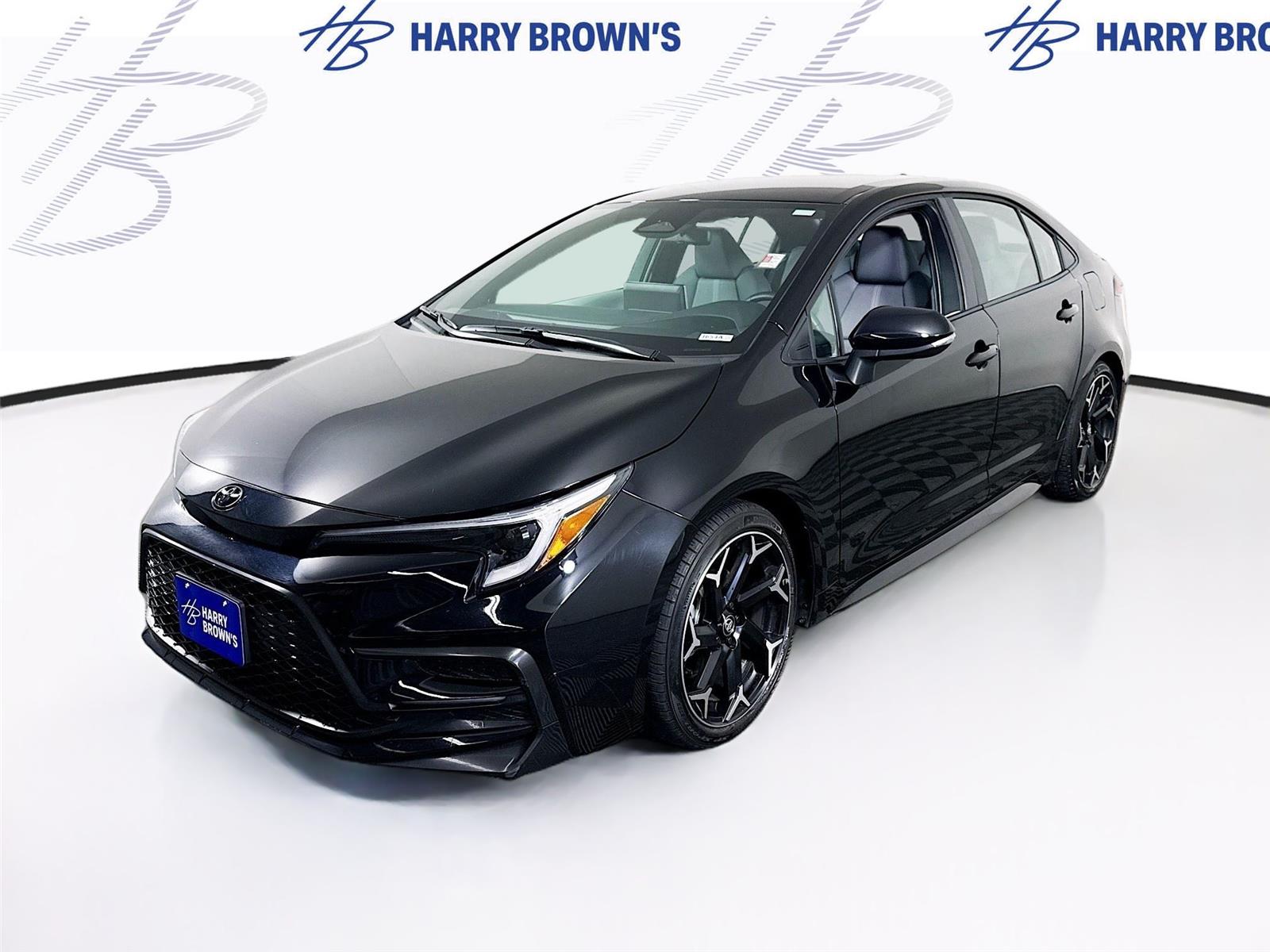 Midnight Black Metallic 2025 Toyota Corolla Sedan Front-Wheel Drive Continuously Variable Transmission
