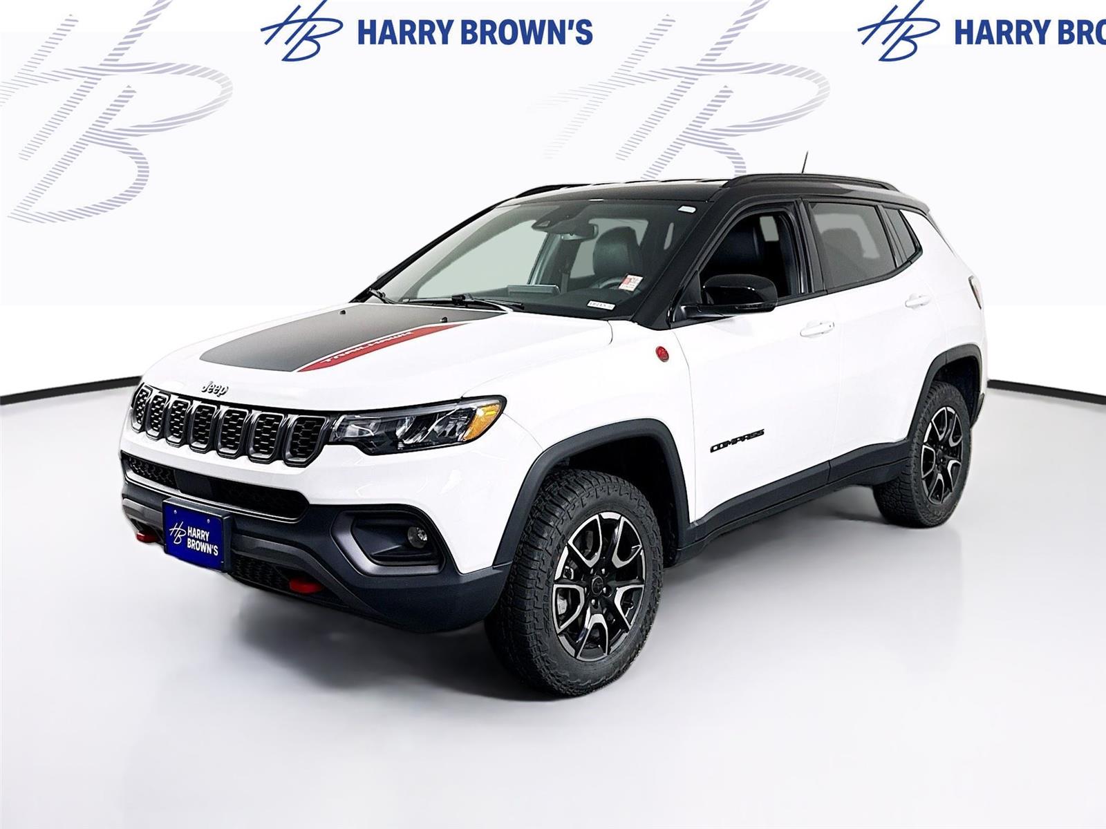 Bright White Clearcoat 2025 Jeep Compass SUV / Crossover Four-Wheel Drive 8-Speed Automatic