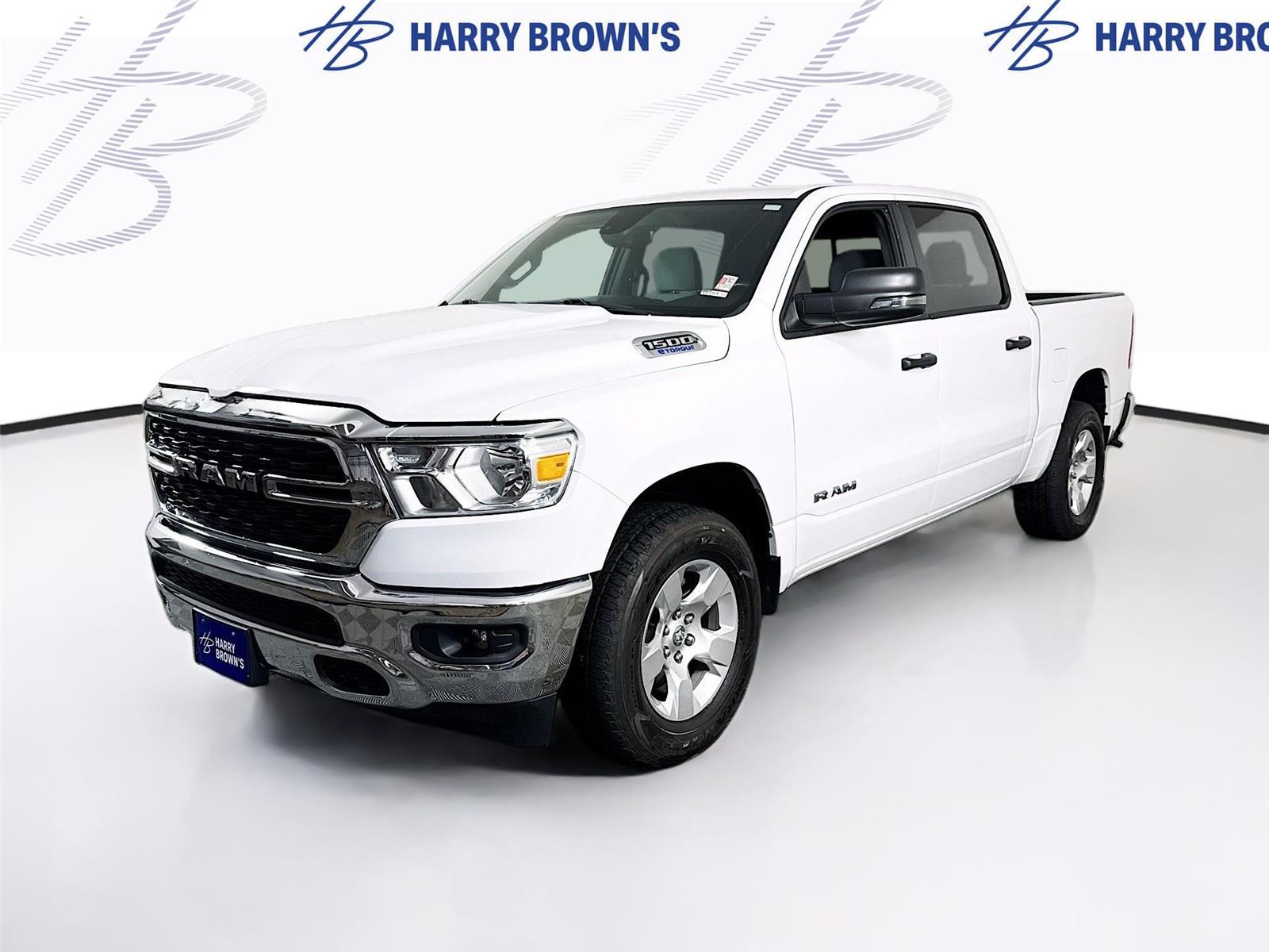 Bright White Clearcoat 2023 RAM 1500 Pickup Truck Four-Wheel Drive 8-Speed Automatic