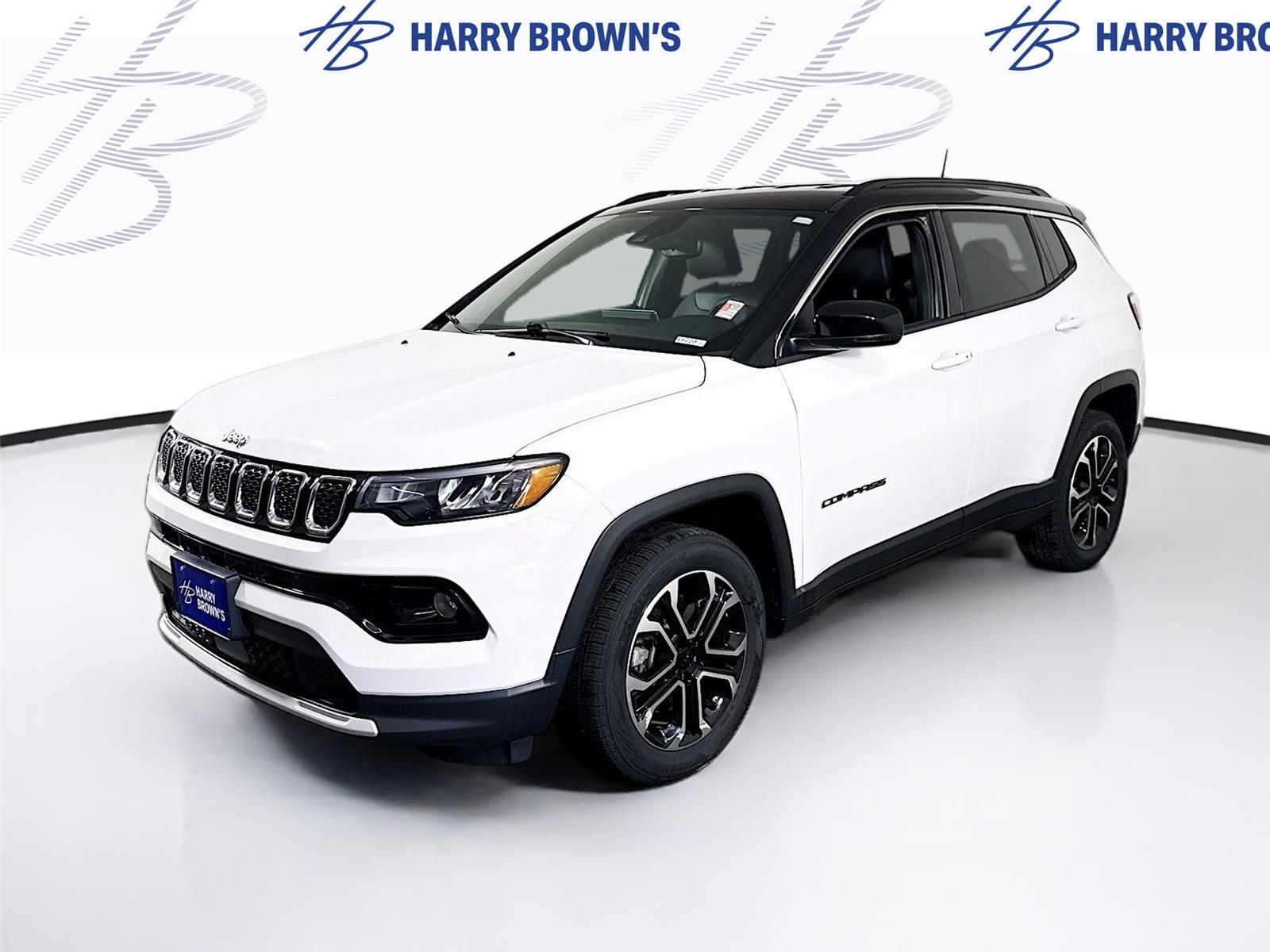 Bright White Clearcoat 2023 Jeep Compass SUV / Crossover Four-Wheel Drive 8-Speed Automatic