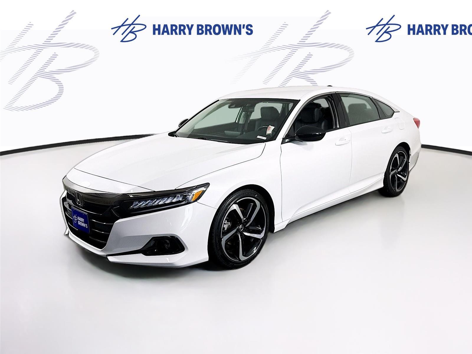 Platinum White Pearl 2021 Honda Accord Sedan Front-Wheel Drive Continuously Variable Transmission