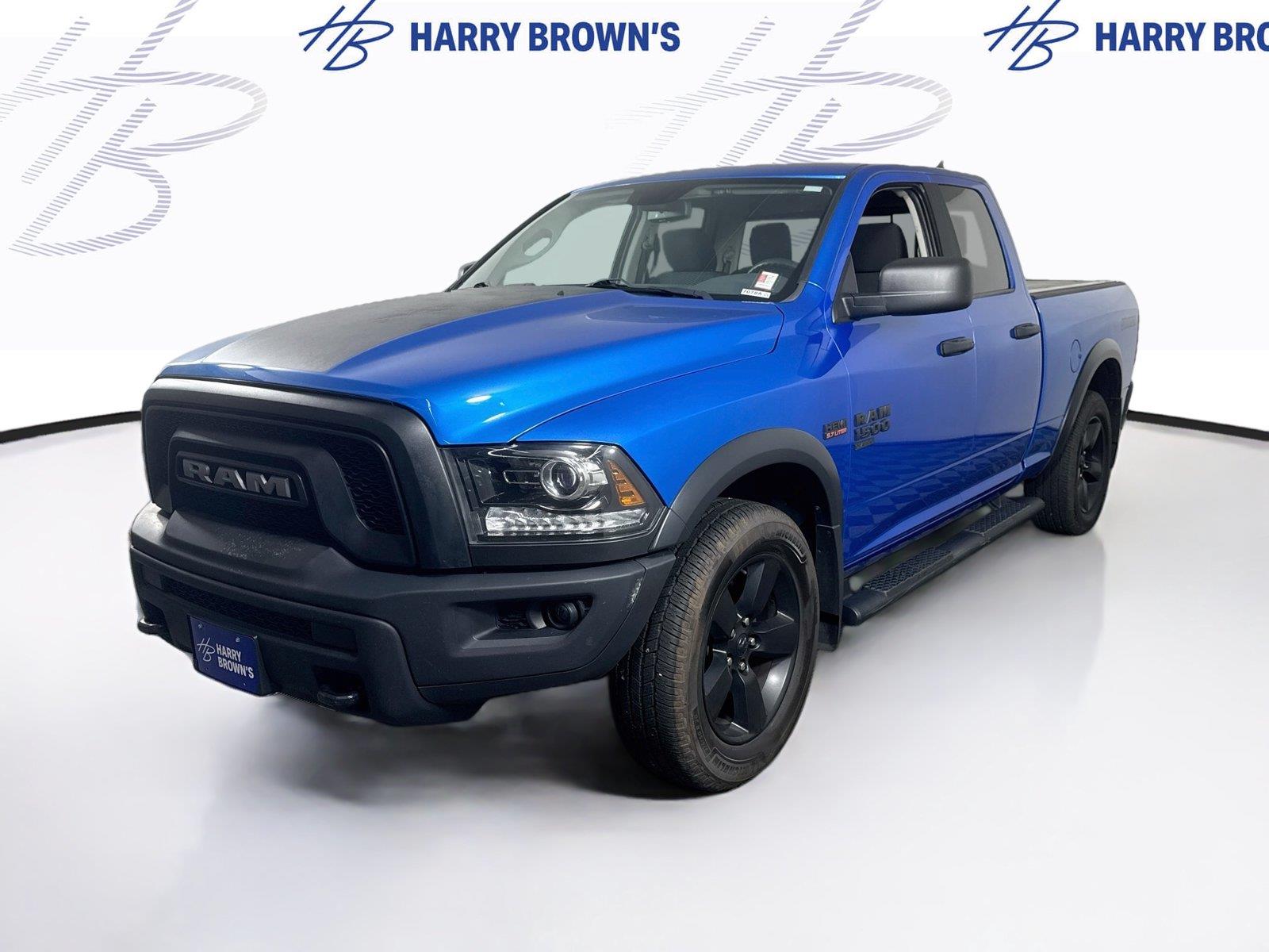 Hydro Blue Pearlcoat 2020 RAM 1500 Pickup Truck Four-Wheel Drive 8-Speed Automatic