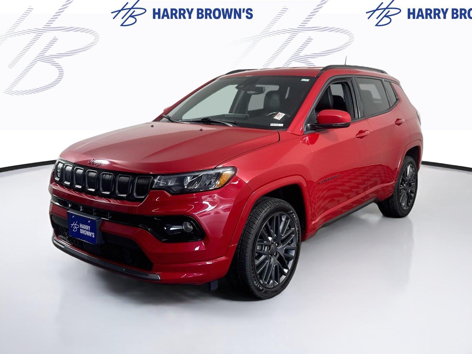 Redline Pearlcoat 2022 Jeep Compass SUV / Crossover Four-Wheel Drive 9-Speed Automatic