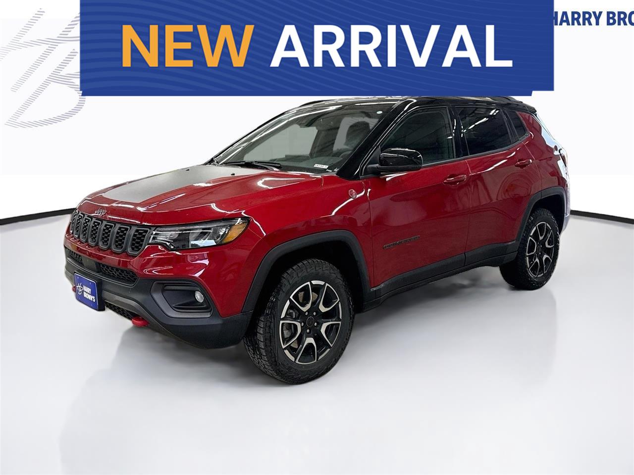 Red Hot Pearlcoat 2025 Jeep Compass SUV / Crossover Four-Wheel Drive 8-Speed Automatic