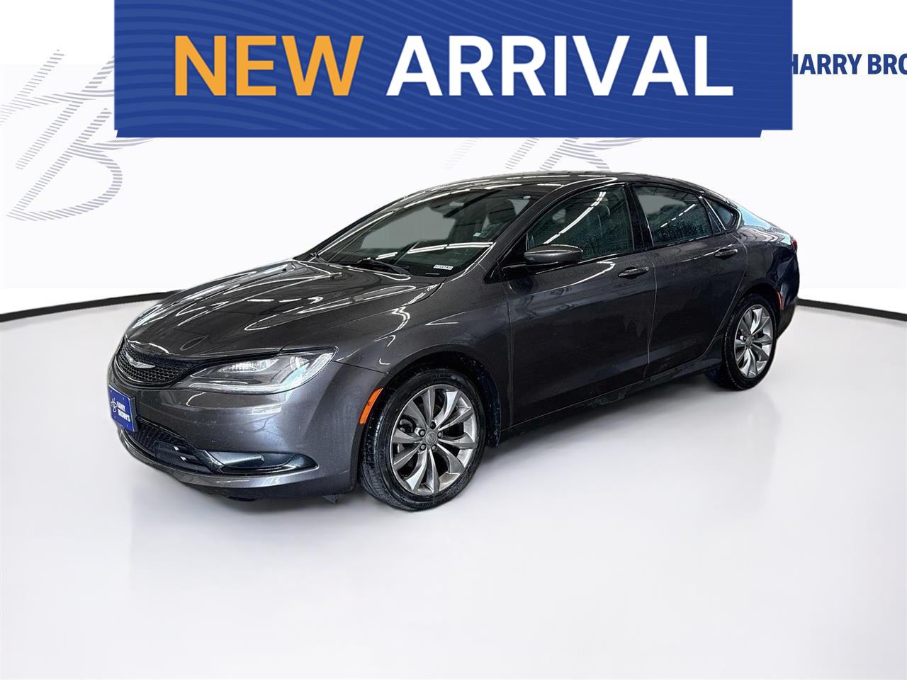 Gray (Granite Crystal Metallic Clearcoat) 2015 Chrysler 200 Sedan Front-Wheel Drive 9-Speed Automatic
