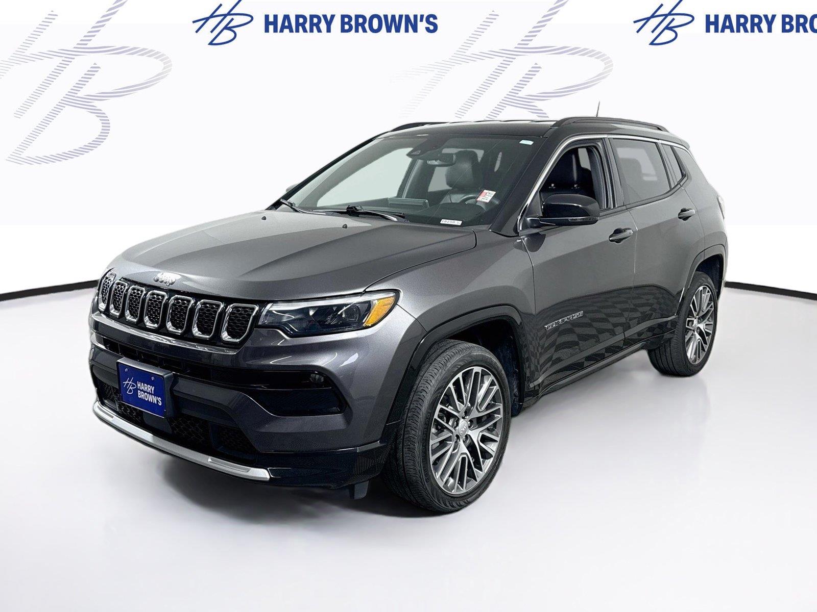 Gray (Granite Crystal Metallic Clearcoat) 2023 Jeep Compass SUV / Crossover Four-Wheel Drive 8-Speed Automatic