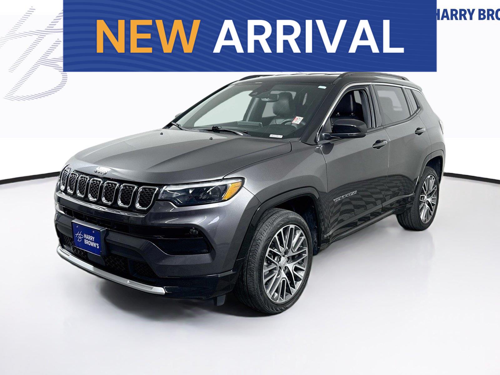 Gray (Granite Crystal Metallic Clearcoat) 2023 Jeep Compass SUV / Crossover Four-Wheel Drive 8-Speed Automatic
