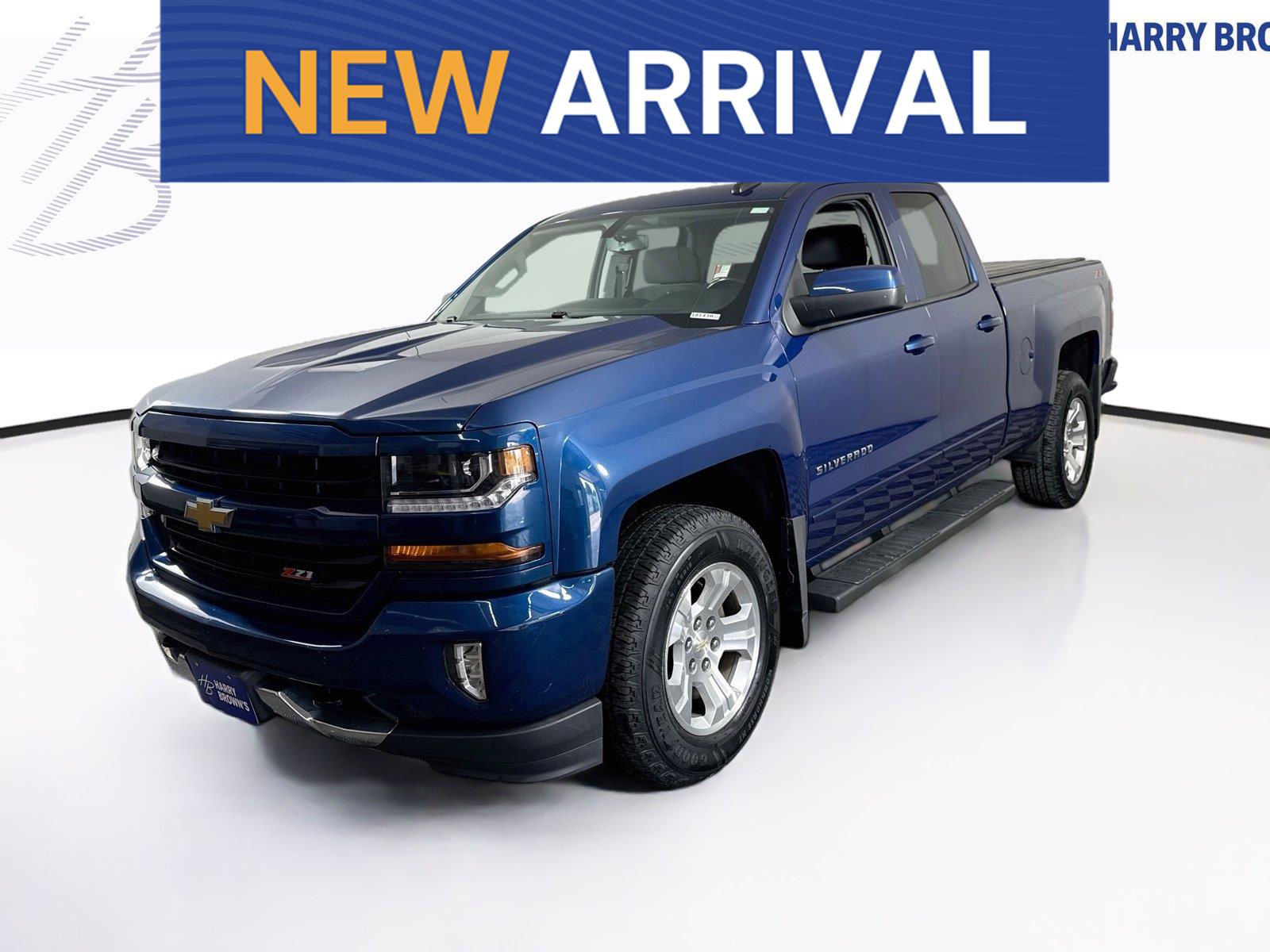 Deep Ocean Blue Metallic 2018 Chevrolet Silverado 1500 Pickup Truck Four-Wheel Drive 6-Speed Automatic
