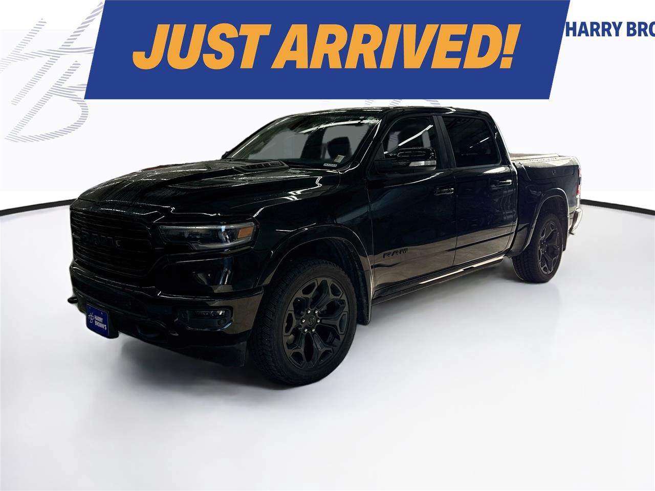 Diamond Black Crystal Pearlcoat 2020 RAM 1500 Pickup Truck Four-Wheel Drive 8-Speed Automatic