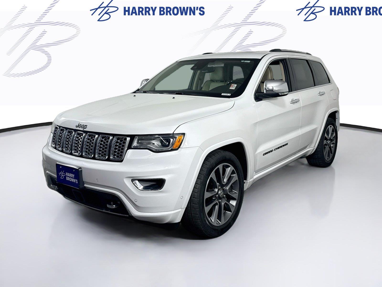 White (Ivory 3-Coat) 2018 Jeep Grand Cherokee SUV / Crossover Four-Wheel Drive 8-Speed Automatic