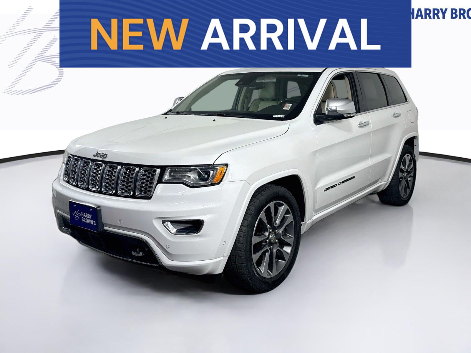 White (Ivory 3-Coat) 2018 Jeep Grand Cherokee SUV / Crossover Four-Wheel Drive 8-Speed Automatic