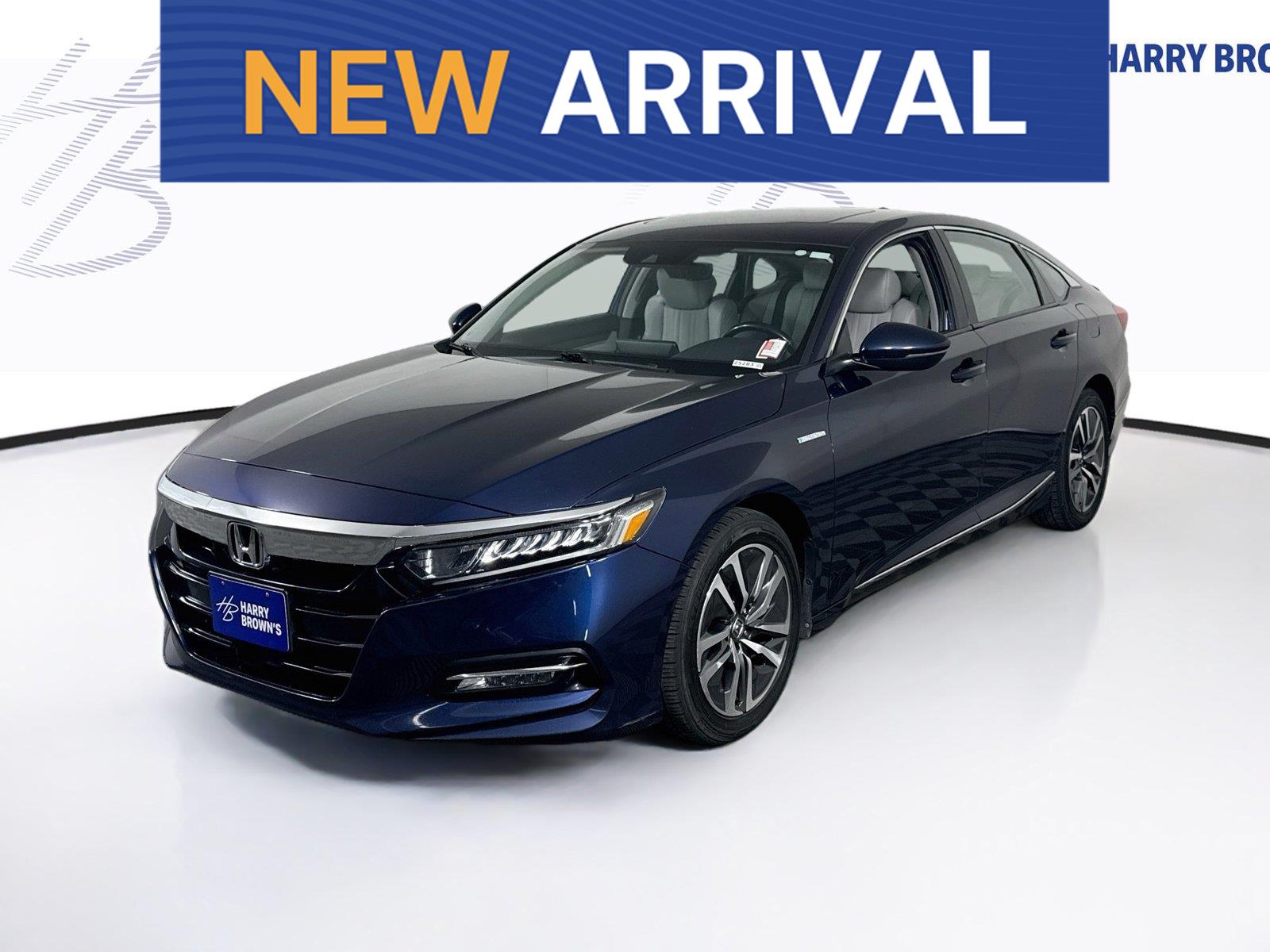 Black (Obsidian Blue Pearl) 2019 Honda Accord Hybrid Sedan Front-Wheel Drive 1-Speed Dual Clutch