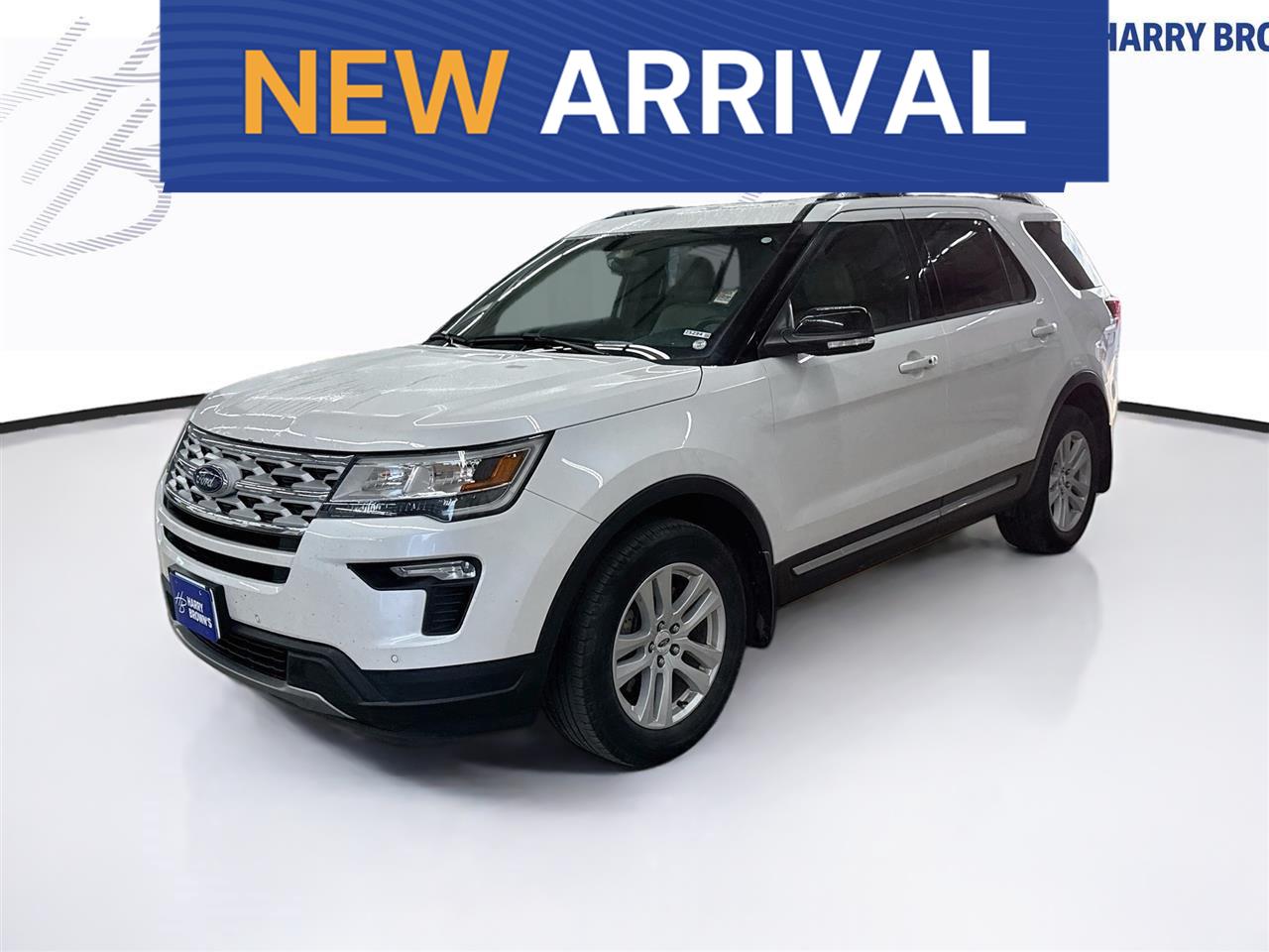 White Platinum Metallic Tri-Coat 2018 Ford Explorer SUV / Crossover All-Wheel Drive 6-Speed Automatic