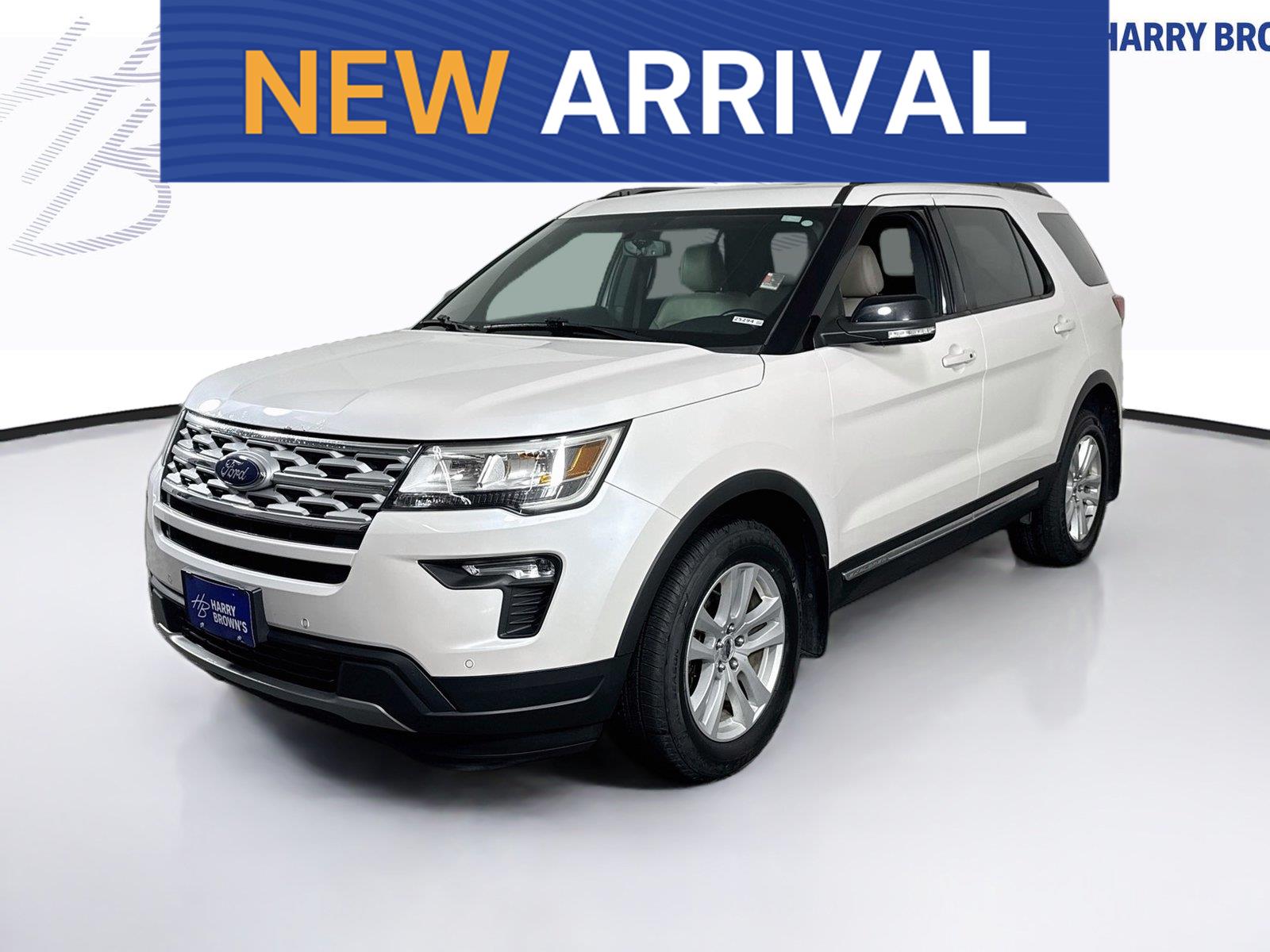 White Platinum Metallic Tri-Coat 2018 Ford Explorer SUV / Crossover All-Wheel Drive 6-Speed Automatic