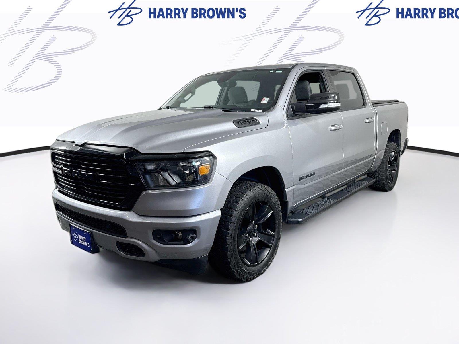 Billet Silver Metallic Clearcoat 2021 RAM 1500 Pickup Truck Four-Wheel Drive 8-Speed Automatic