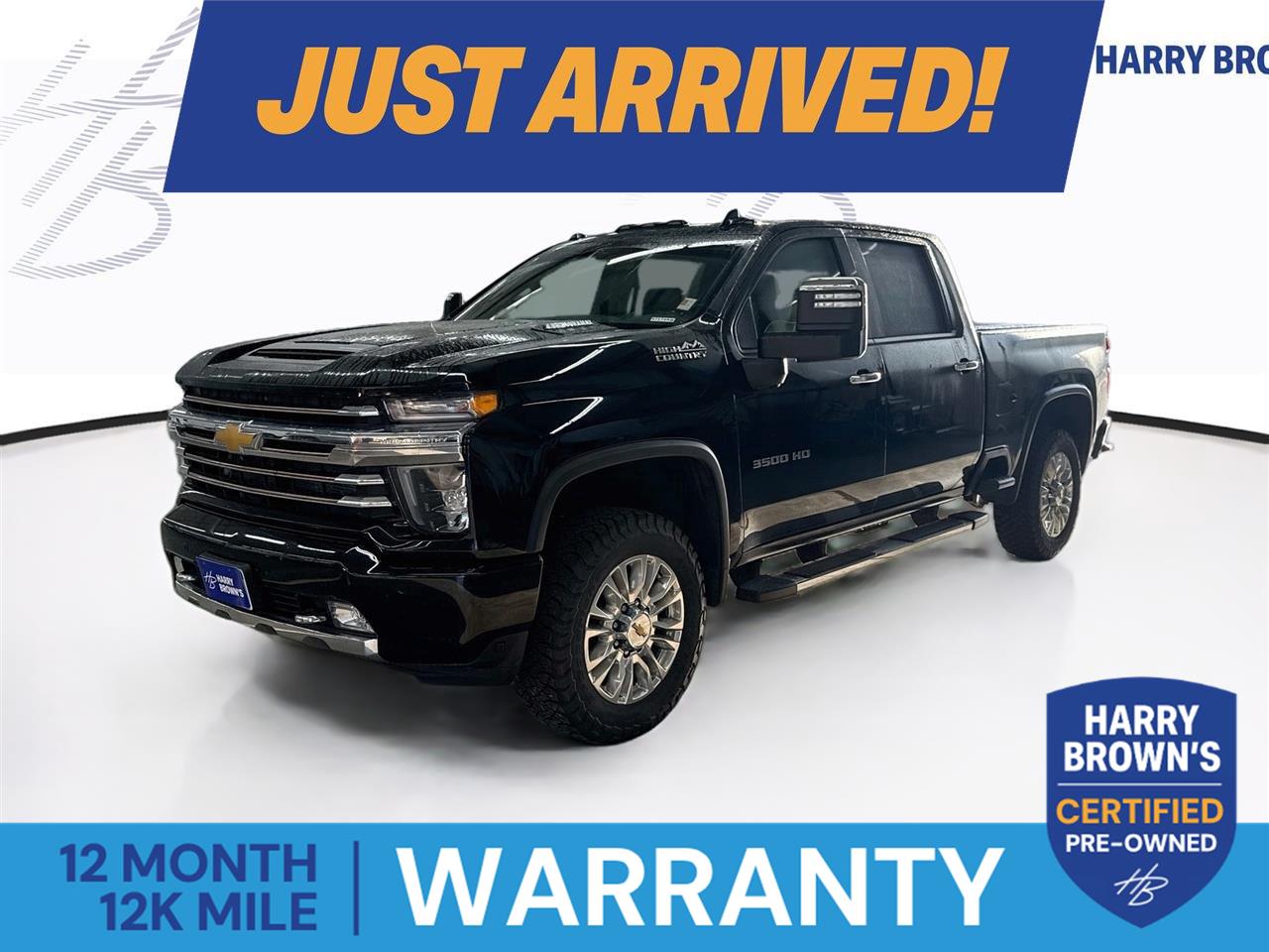 Black 2022 Chevrolet Silverado 3500HD Pickup Truck Four-Wheel Drive Automatic